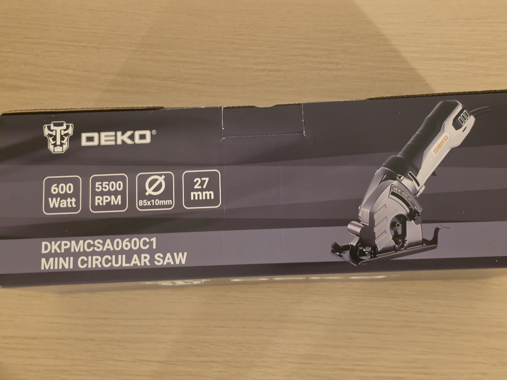 DEKOPRO POWER TOOLS scie circulaire 1200 W avec rail de guidage