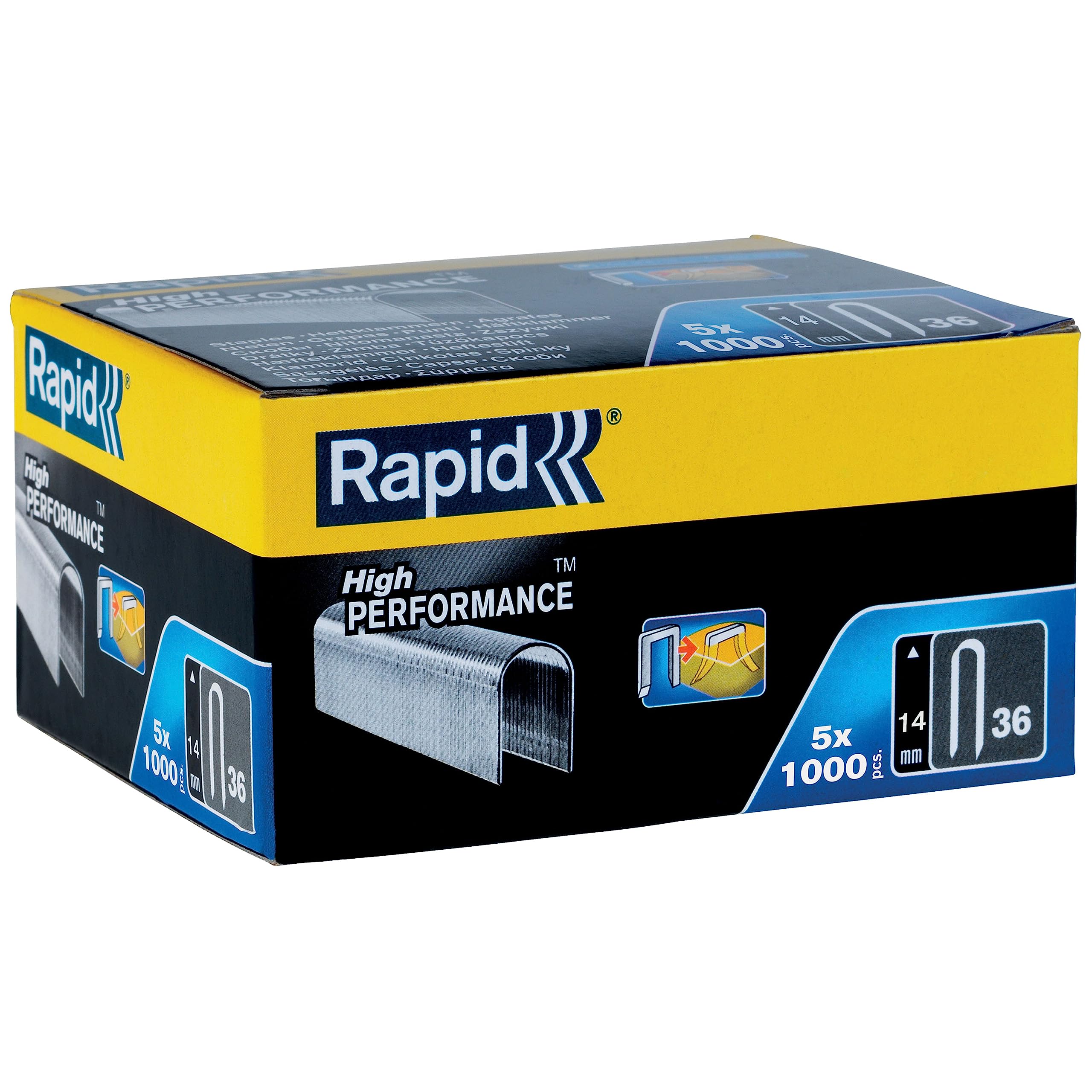 Rapid’os 16 Agrafage n°36 agrafes pour câbles 14 mm 5000 acier galvanisé