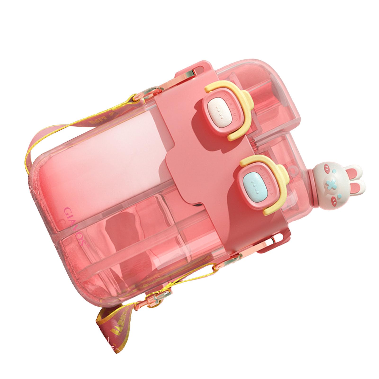 Omabeta Toys & Games bouteille d’eau double compartiment avec paille, modèle 6