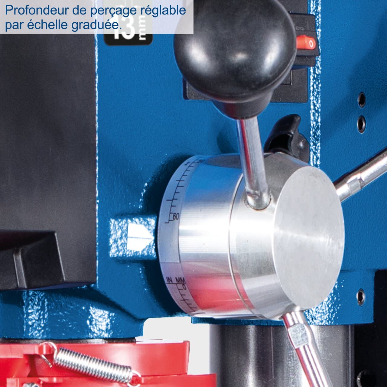 Scheppach ST Series DP19Vario perceuse à colonne 550 W avec laser