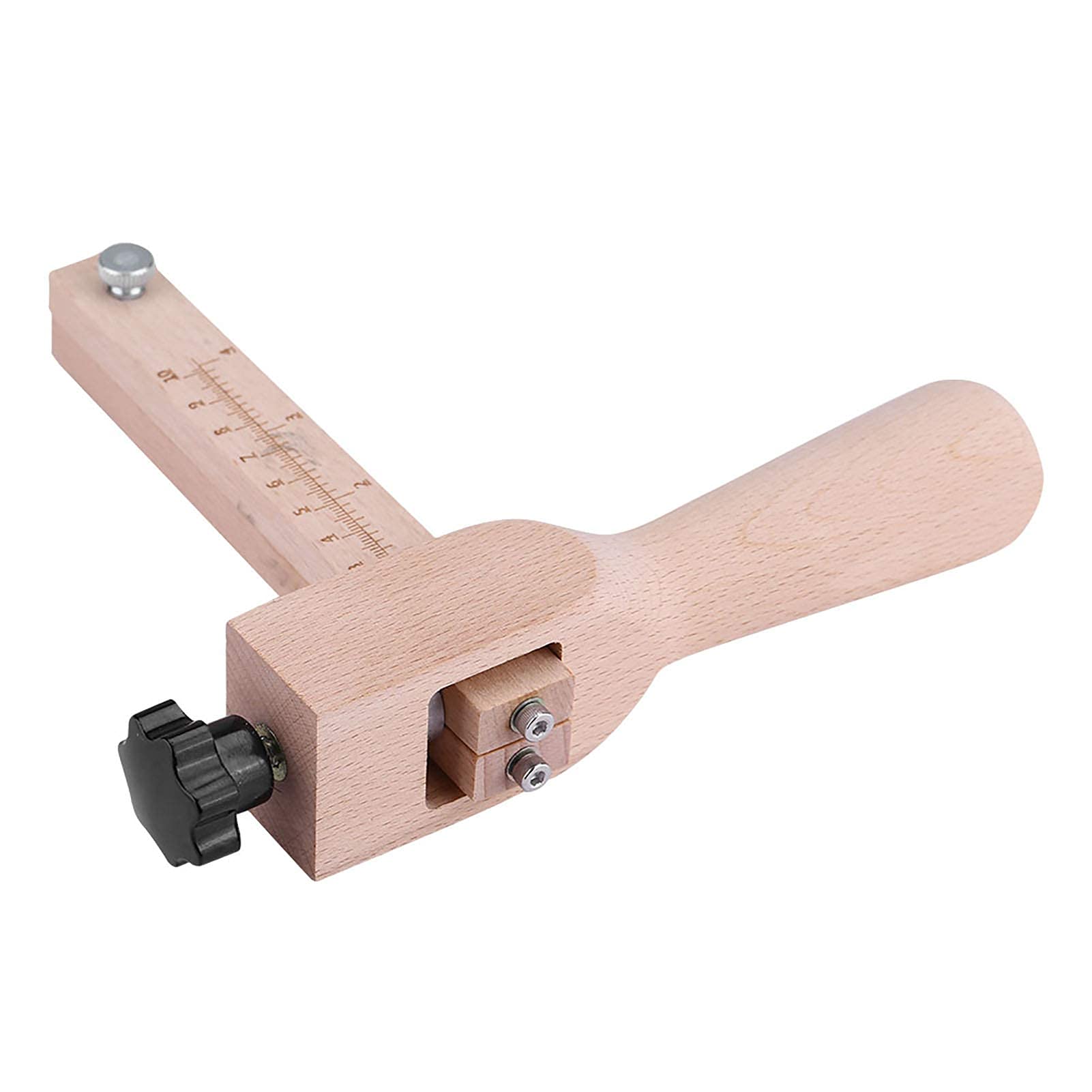 Omabeta Tools & Workshop Equipment coupe-cuir réglable en bois, 0 à 10 cm, 5 lames