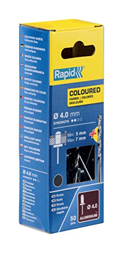 Rapid’os 16 Rivetage rivets haute performance Ø4 x 10 mm gris anthracite, 50 pièces