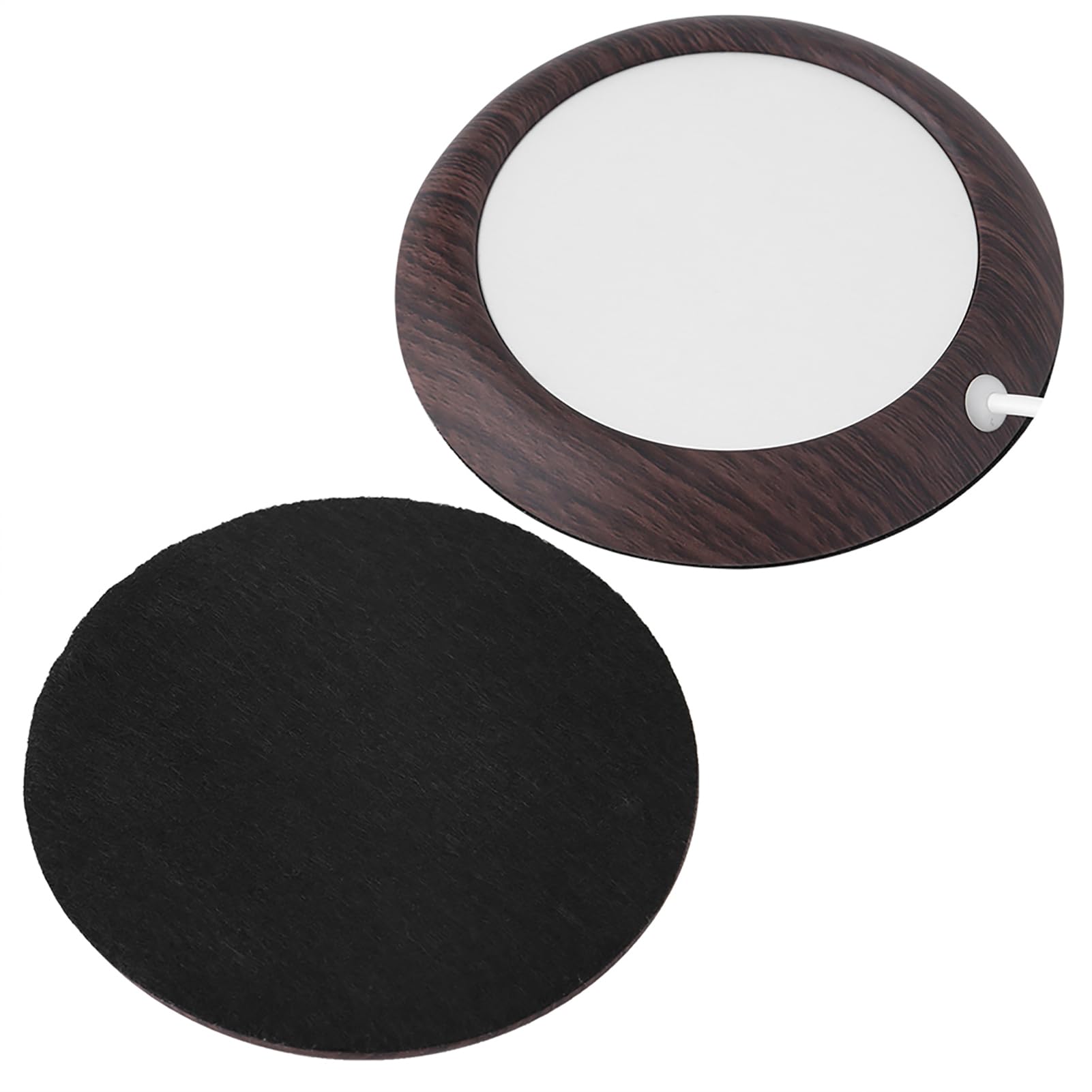 Omabeta Kitchen Appliances chauffe-tasses USB grain de bois foncé 80 °C