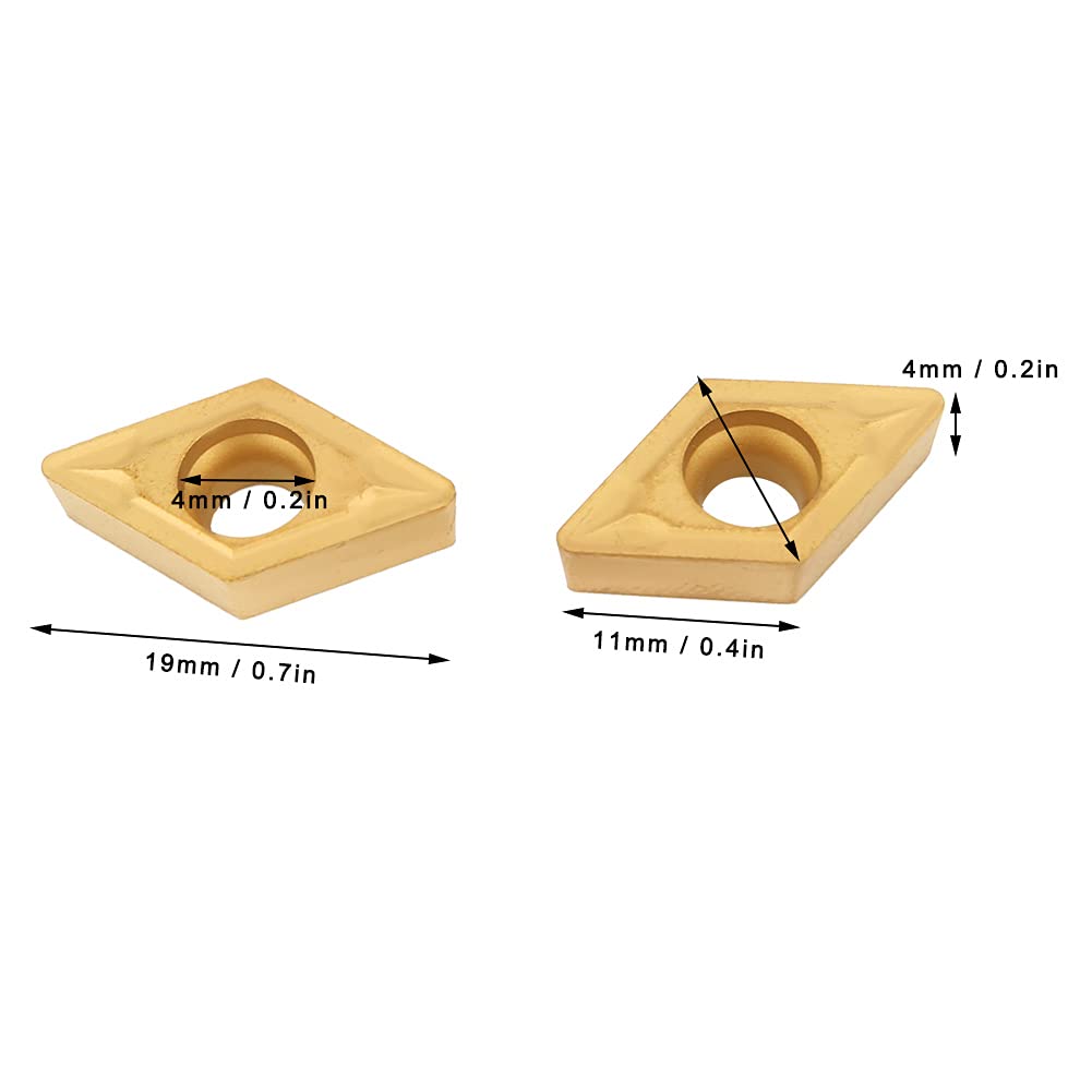 Omabeta Tools & Workshop Equipment DCMT11T308 plaquettes de tournage carbure lot de 10