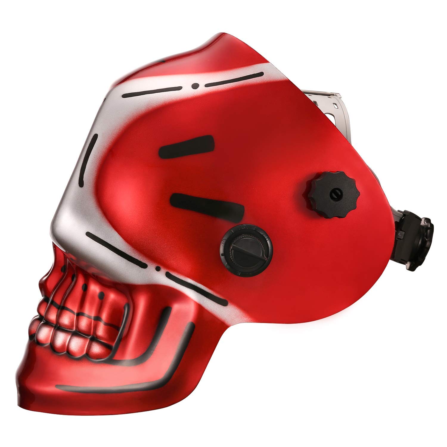 DEKOPRO WELDING HELMET masque de soudure automatique Mode Crâne rouge solaire