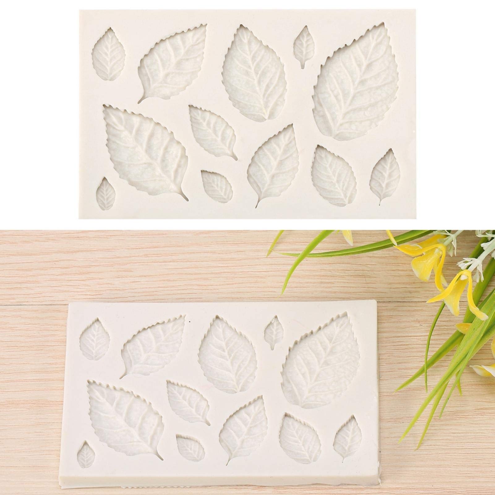 Omabeta Kitchen Utensils & Cooking Tools moule silicone feuilles 3D