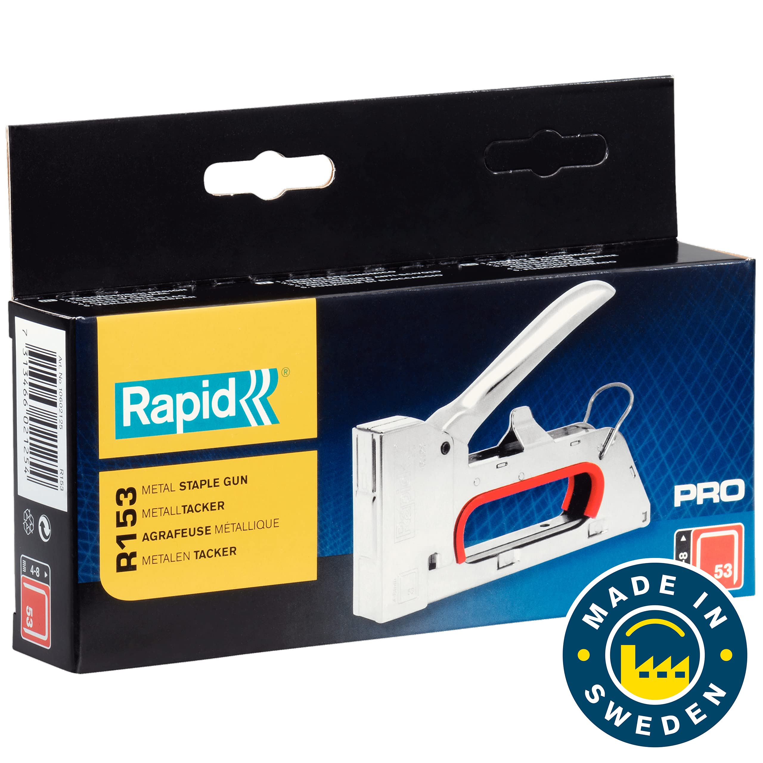 Rapid’os 16 Agrafage PRO R153 Agrafeuse boîte PRO agrafes 4–8 mm