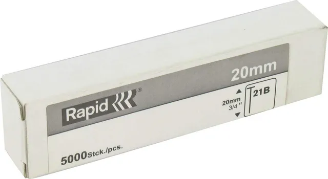 Rapid’os 16 Clouage 40302975 pointes 21B 20 mm, 5000 galvanisées