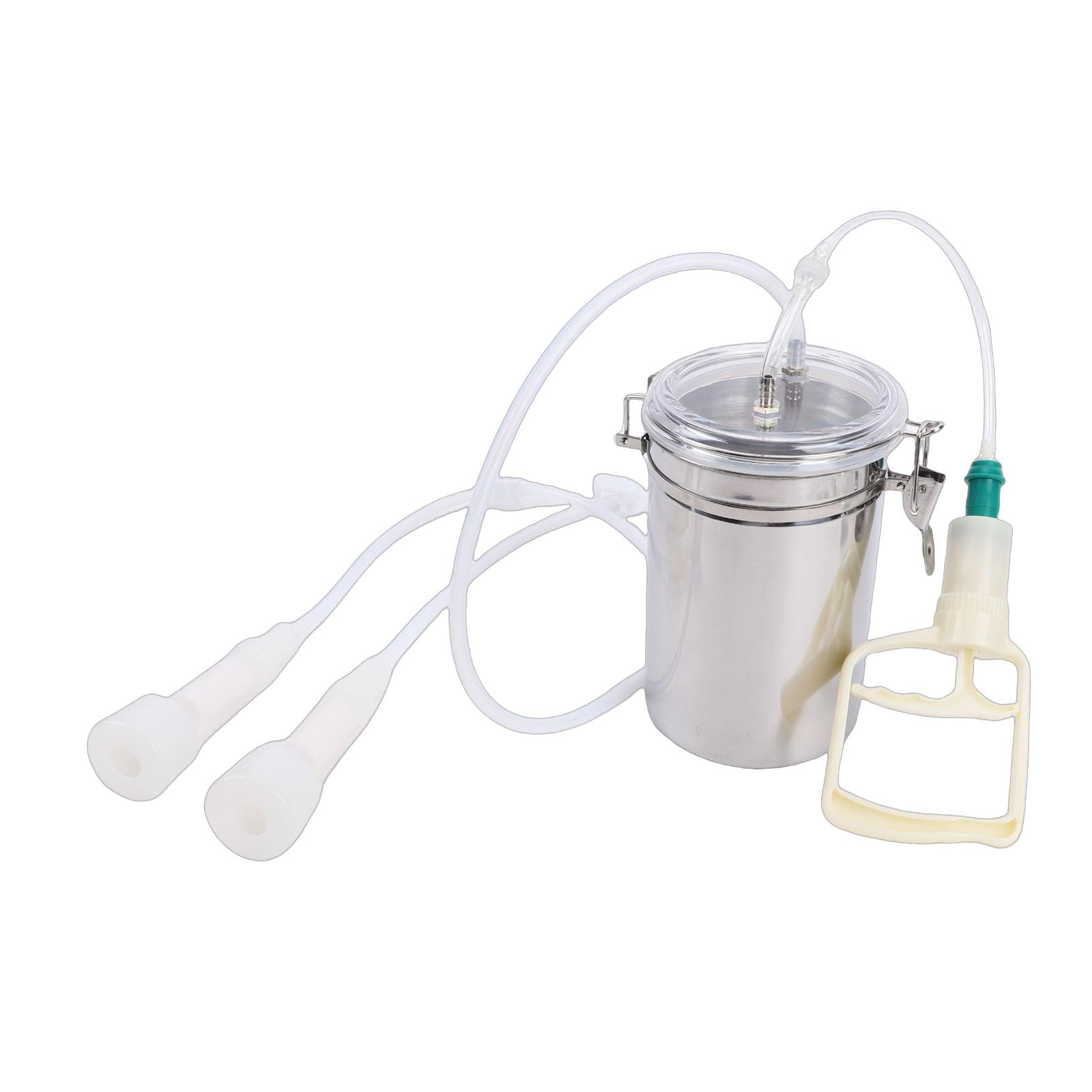 Omabeta Garden Machinery & Agricultural Equipment machine à traire manuelle 2000 ml, bouteille inox