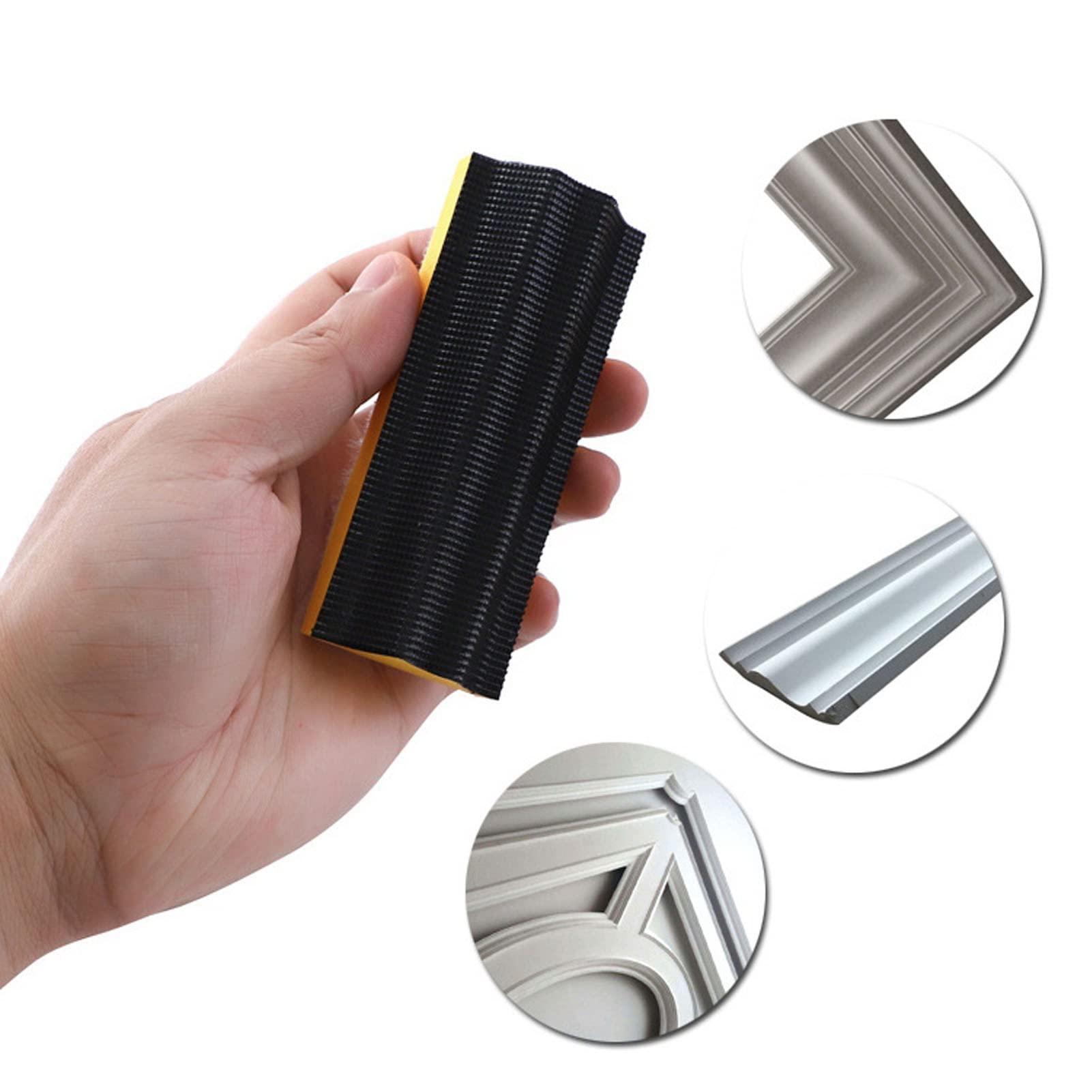 Omabeta Tools & Workshop Equipment blocs de ponçage auto-adhésifs, lot de 16, formes variées