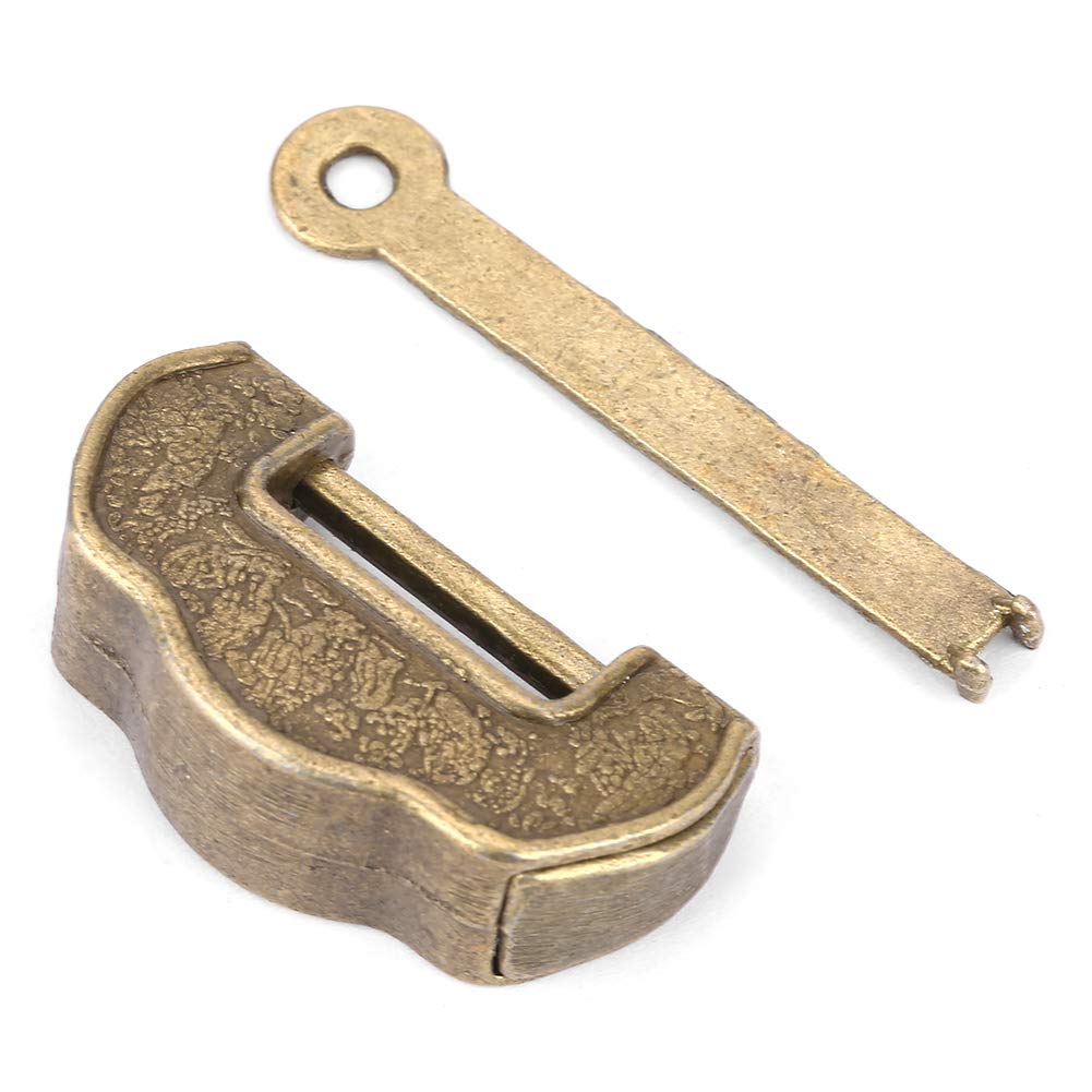 Omabeta Tools & Workshop Equipment cadenas rétro chinois petit bronze à clé