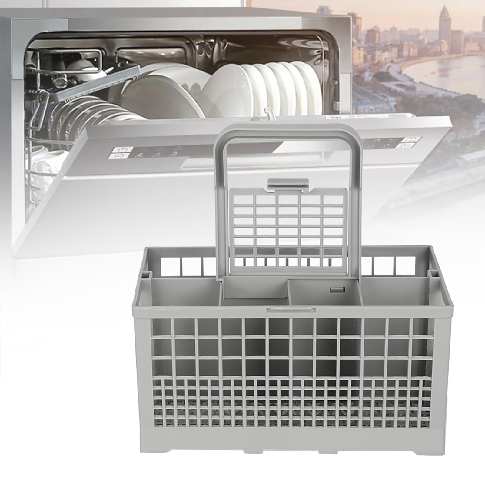 Omabeta Cleaning & Laundry Appliances panier à couverts universel pour lave-vaisselle 8 compartiments