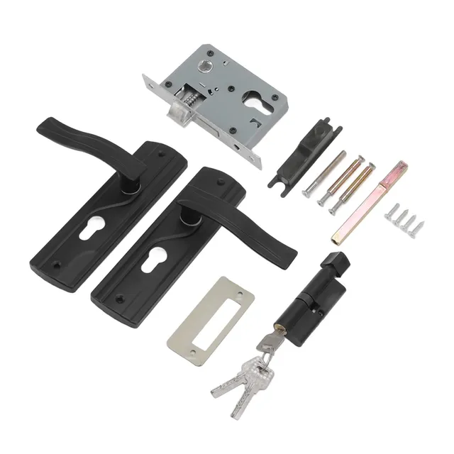 Omabeta Tools & Workshop Equipment serrure de porte noire avec clé
