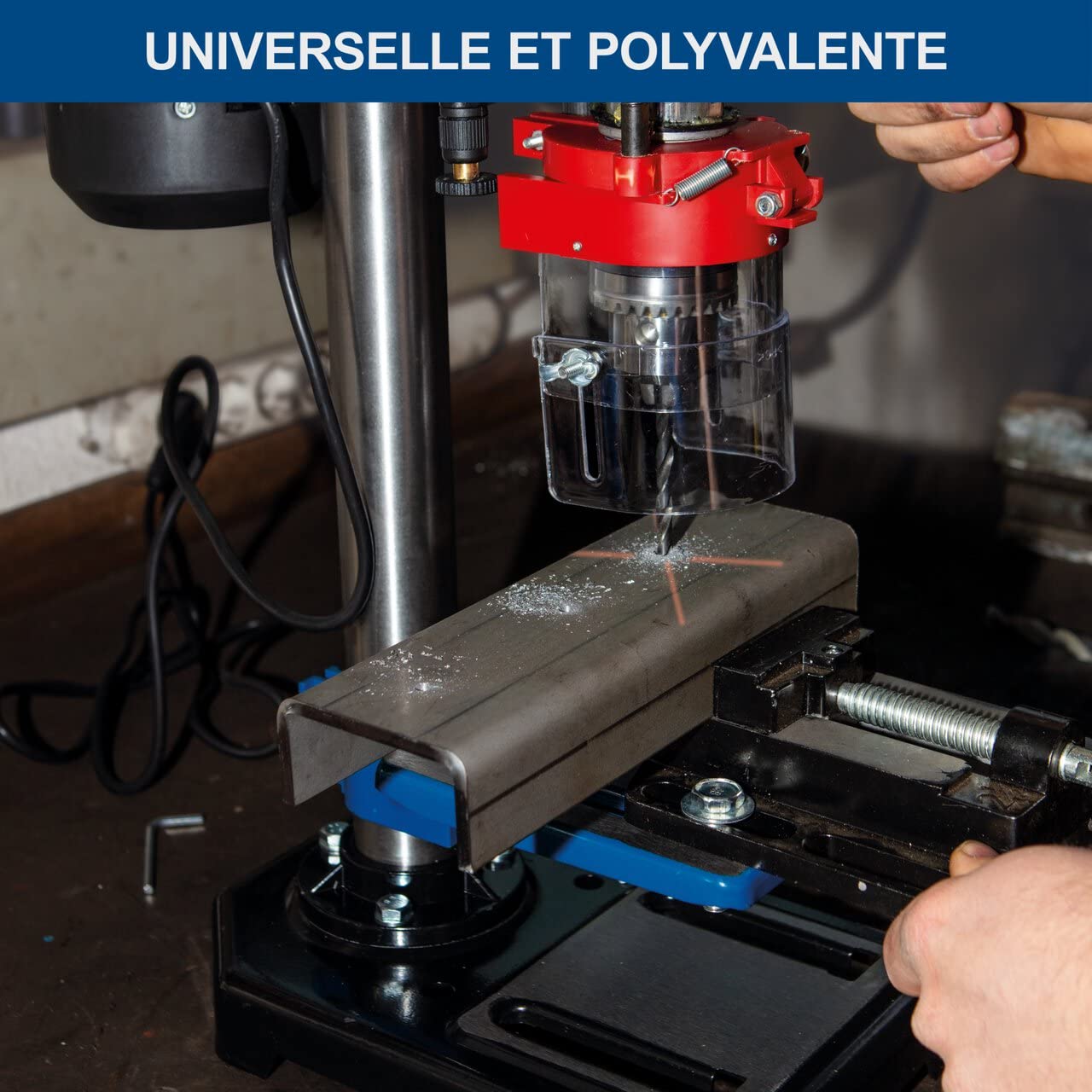Scheppach ST Series DP16VLS perceuse à colonne 500 W avec laser et étau