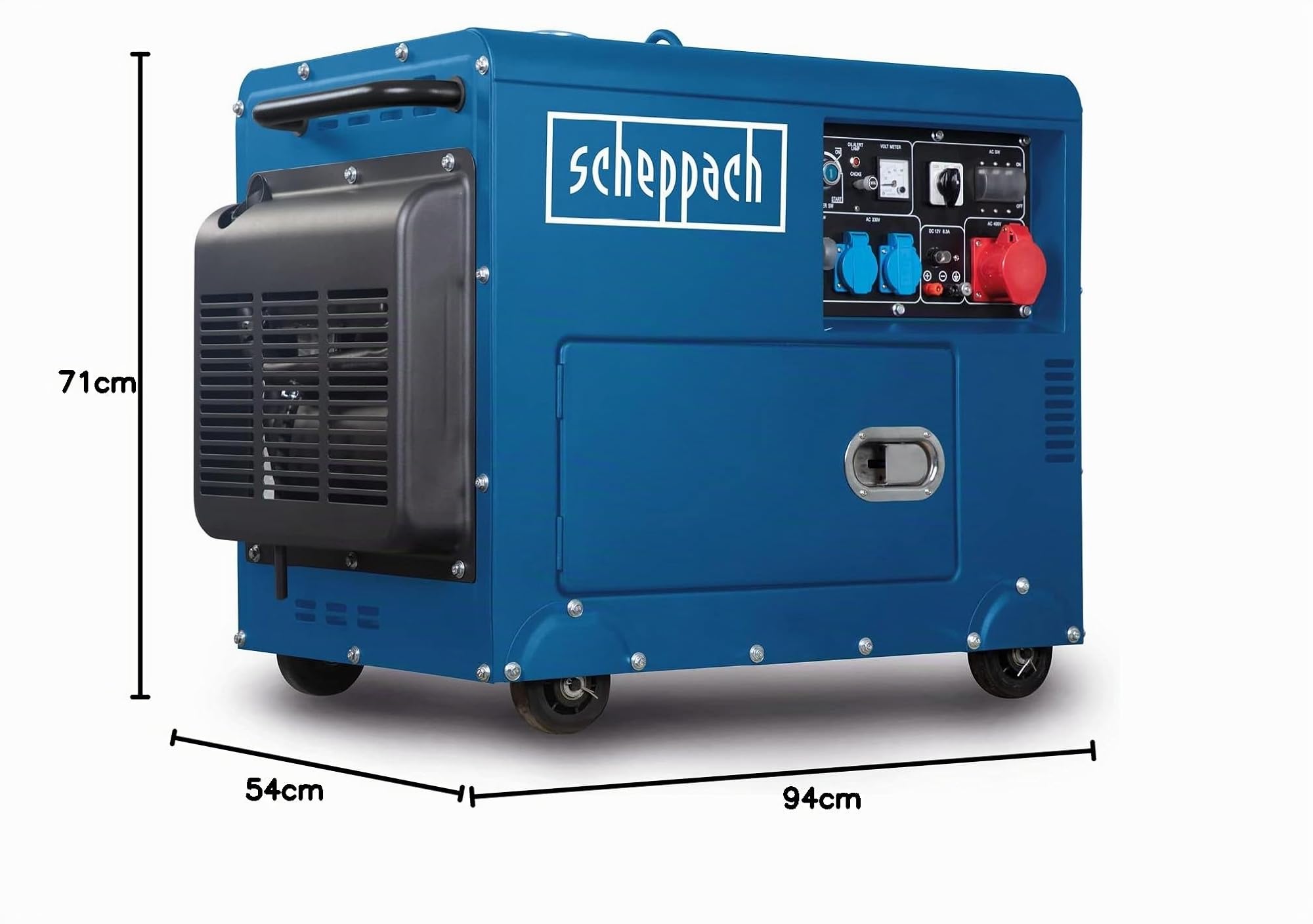 Scheppach ST Series SG5200D groupe électrogène diesel 5000 W démarrage électrique