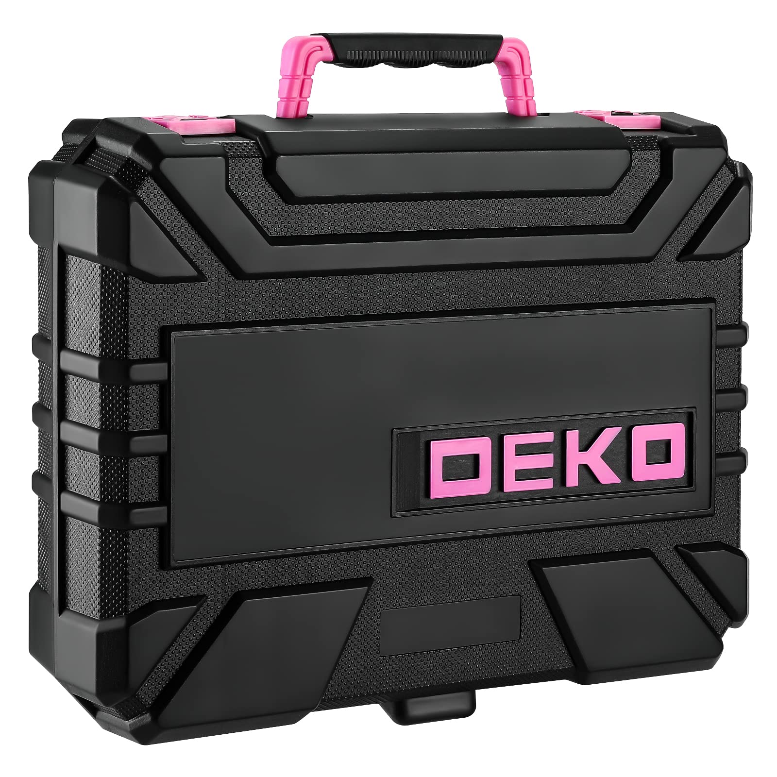 DEKOPRO TOOL KIT 126 pièces perceuse sans fil rose 8 V