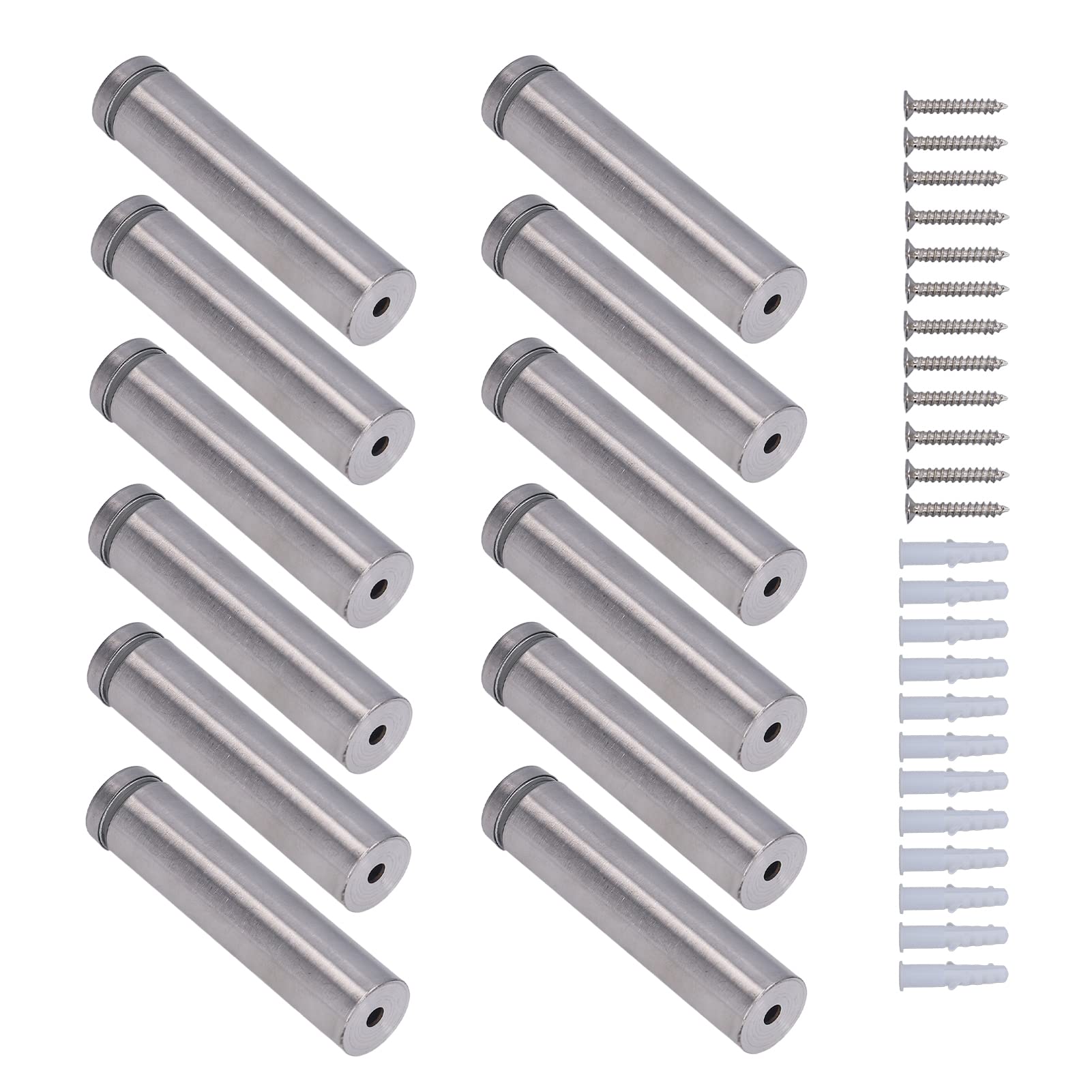 Omabeta Fasteners, Screws & Springs entretoise pour panneau 19 × 80 mm, lot de 12 en inox