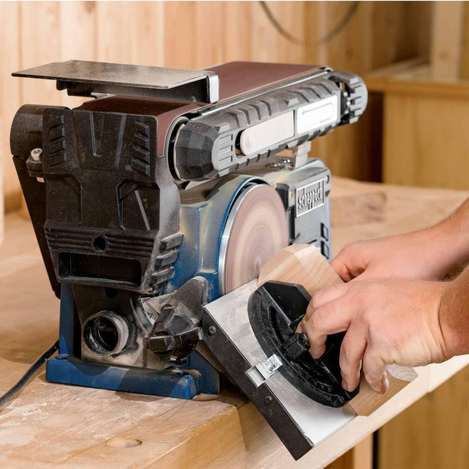 Scheppach BS Series BTS900 ponceuse à bande et à disque, jeu d’abrasifs 12 pièces