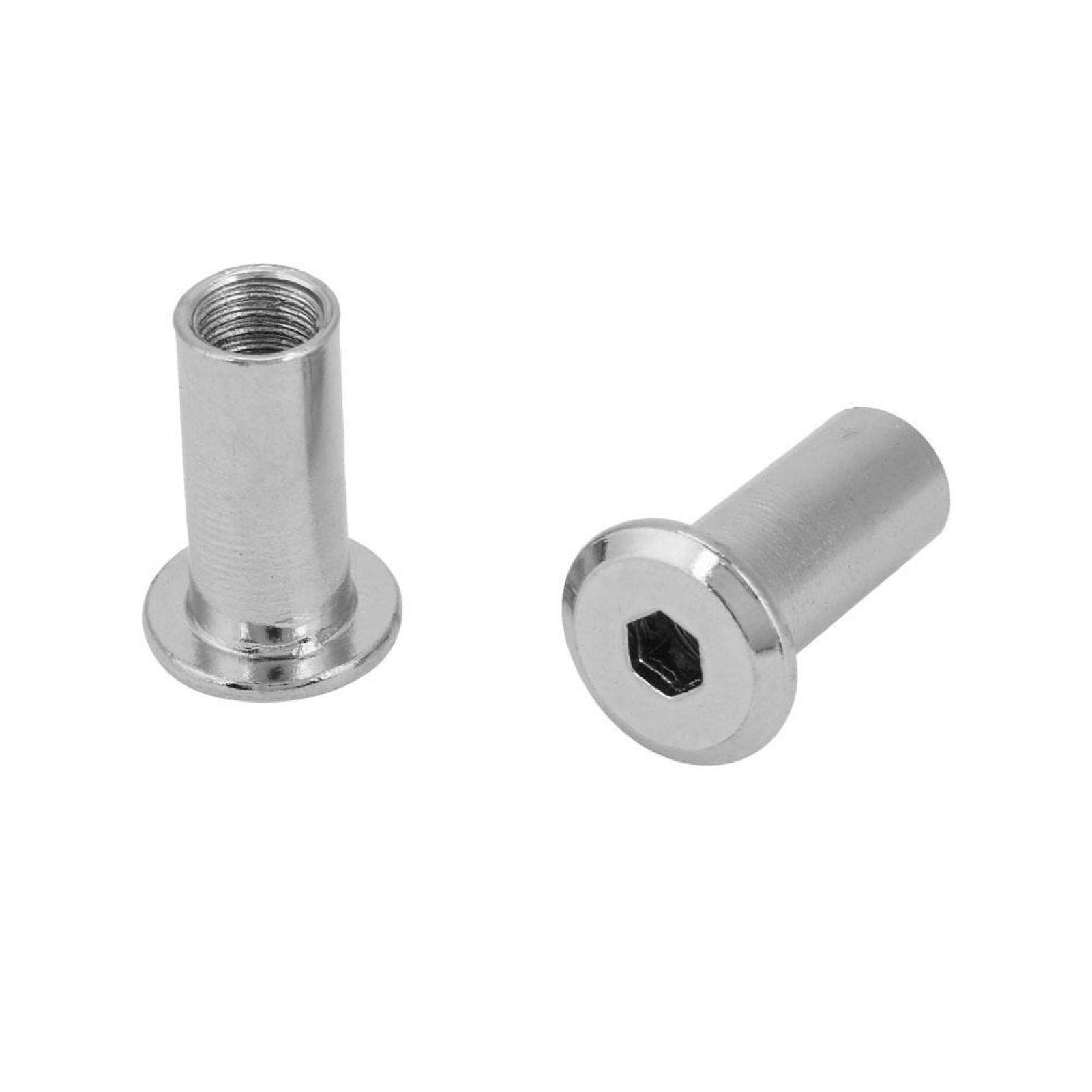 Omabeta Fasteners, Screws & Springs écrous plats M8 × 22 mm 30 pièces en fer
