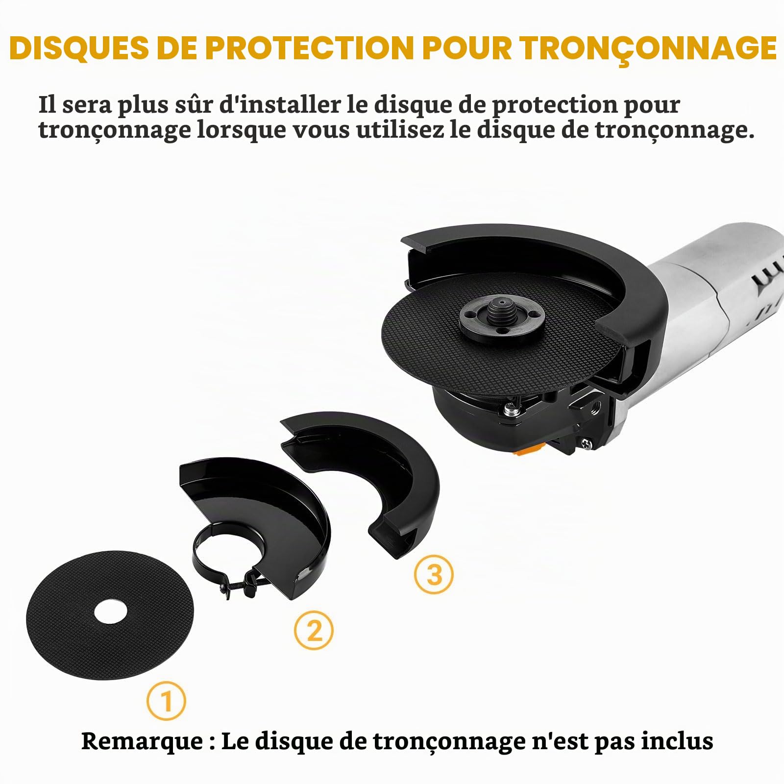 DEKOPRO POWER TOOLS meuleuse d’angle 750 W, 115 mm filaire