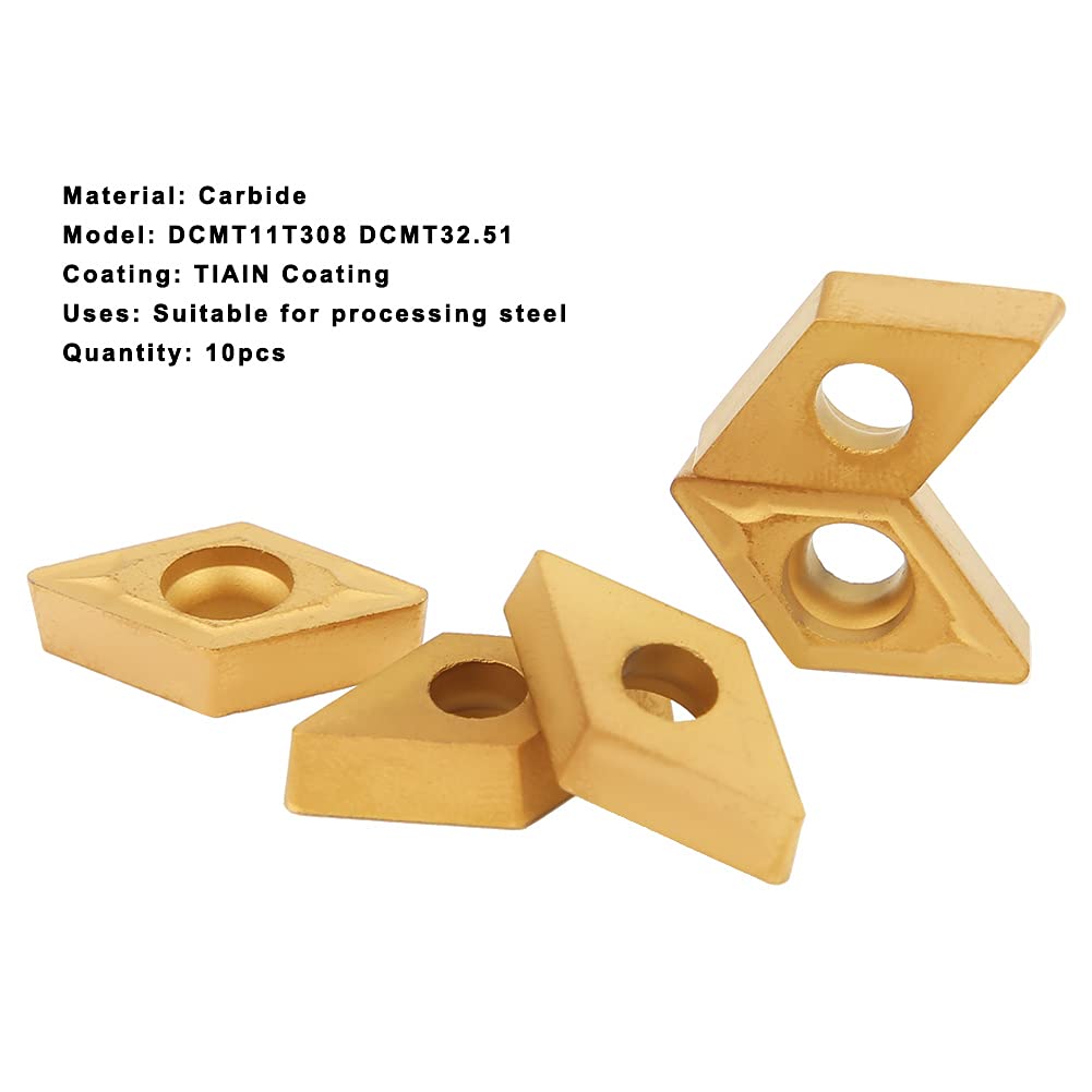 Omabeta Tools & Workshop Equipment DCMT11T308 plaquettes de tournage carbure lot de 10