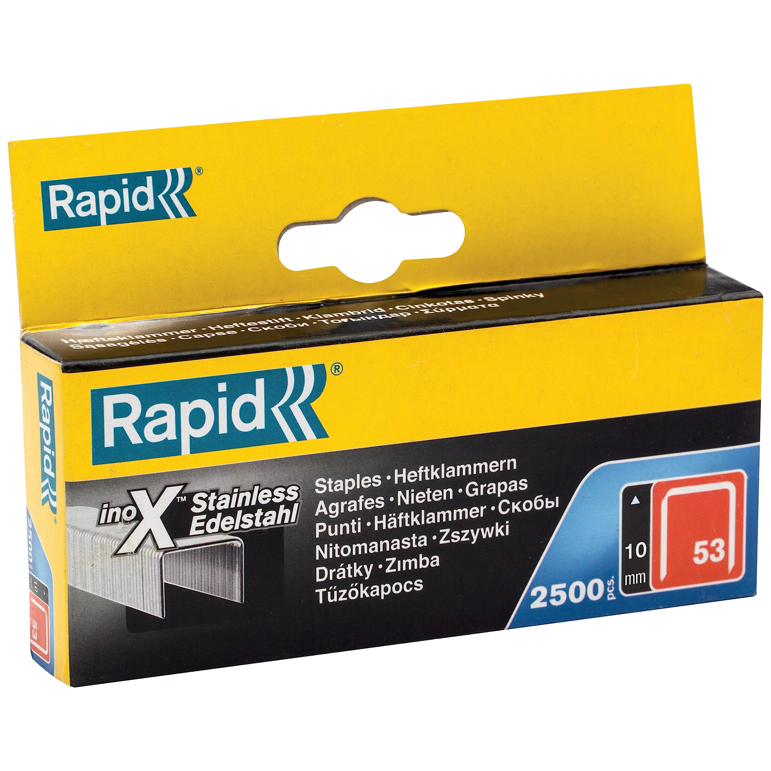 Rapid’os 16 Agrafage n°53 agrafes 10 mm 2500 pièces inox