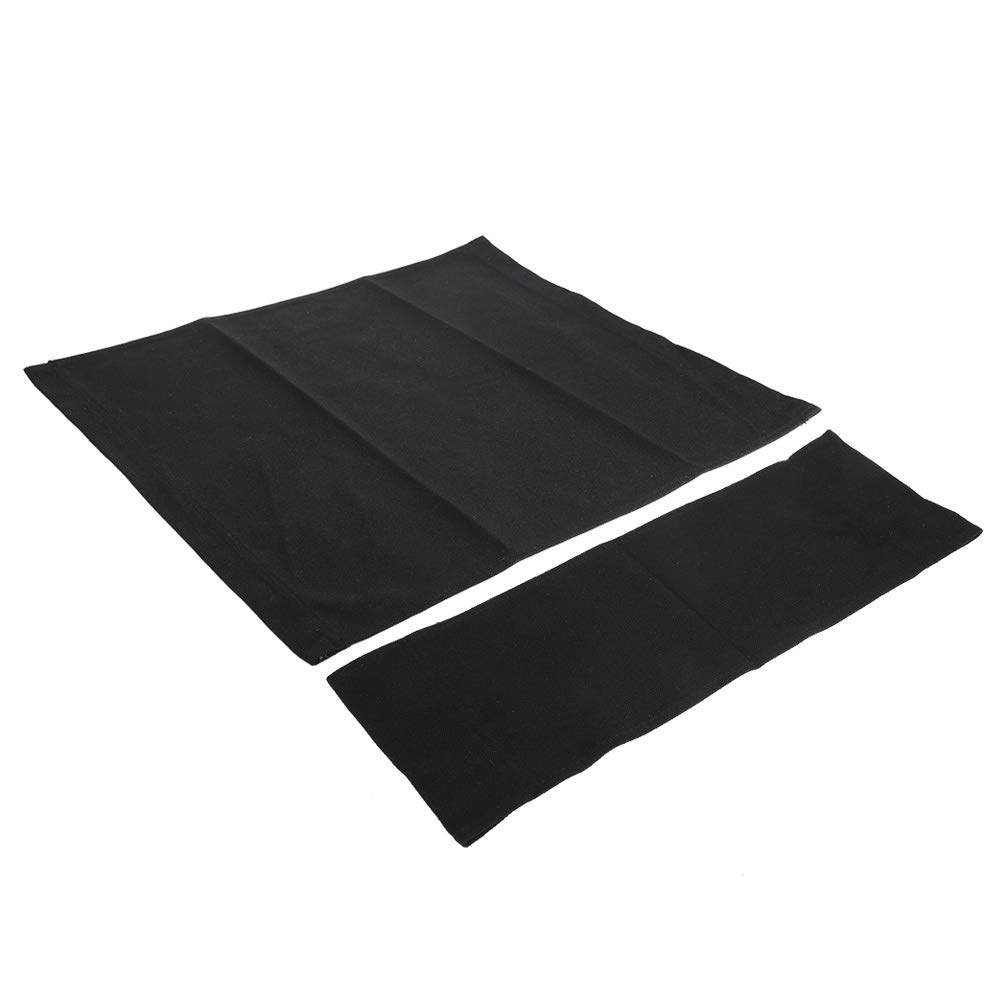 Omabeta Home Décor & Bathroom Décor toile chaise de réalisateur noire 1 ensemble