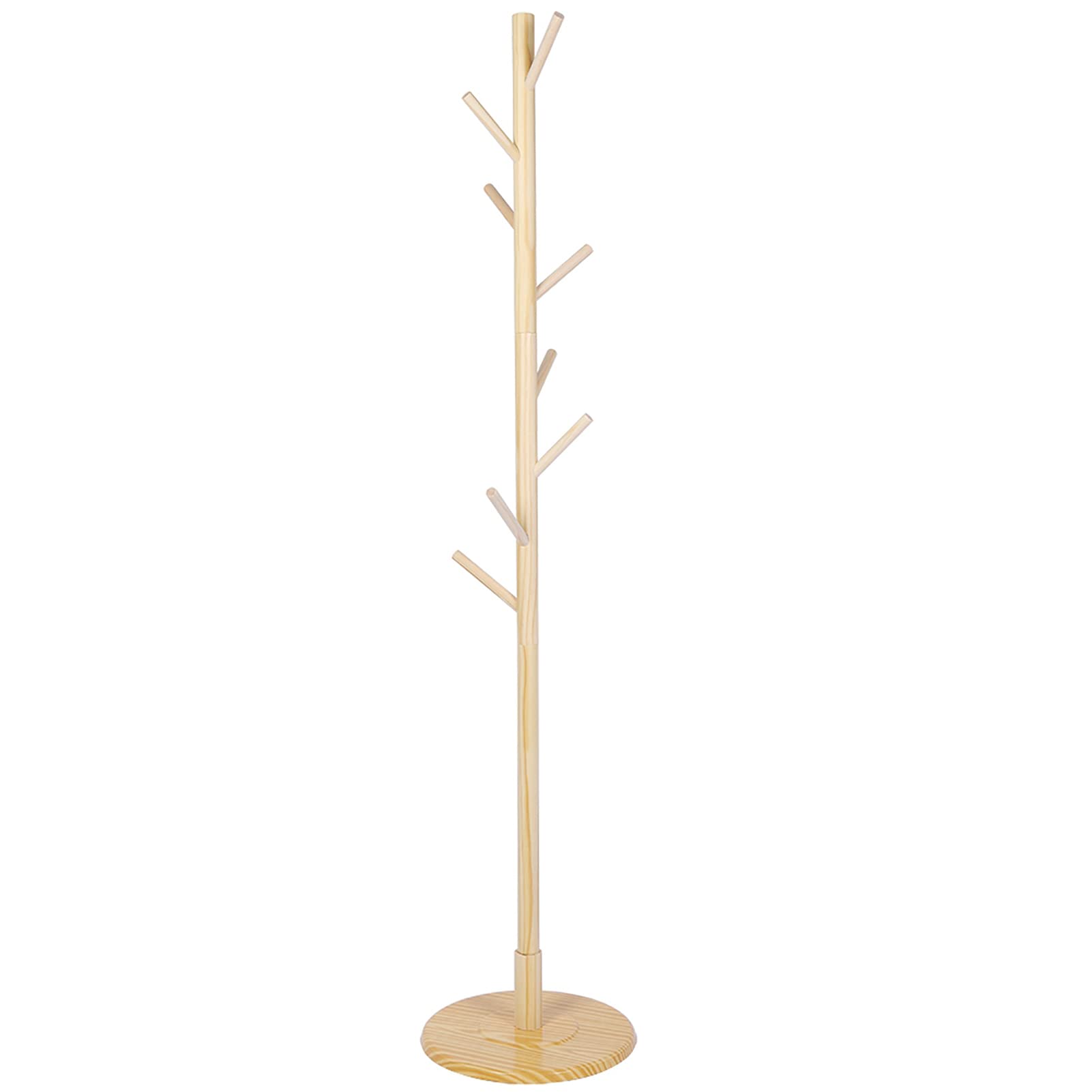 Omabeta Home Décor & Bathroom Décor porte-manteau sur pied en bois naturel 165 cm