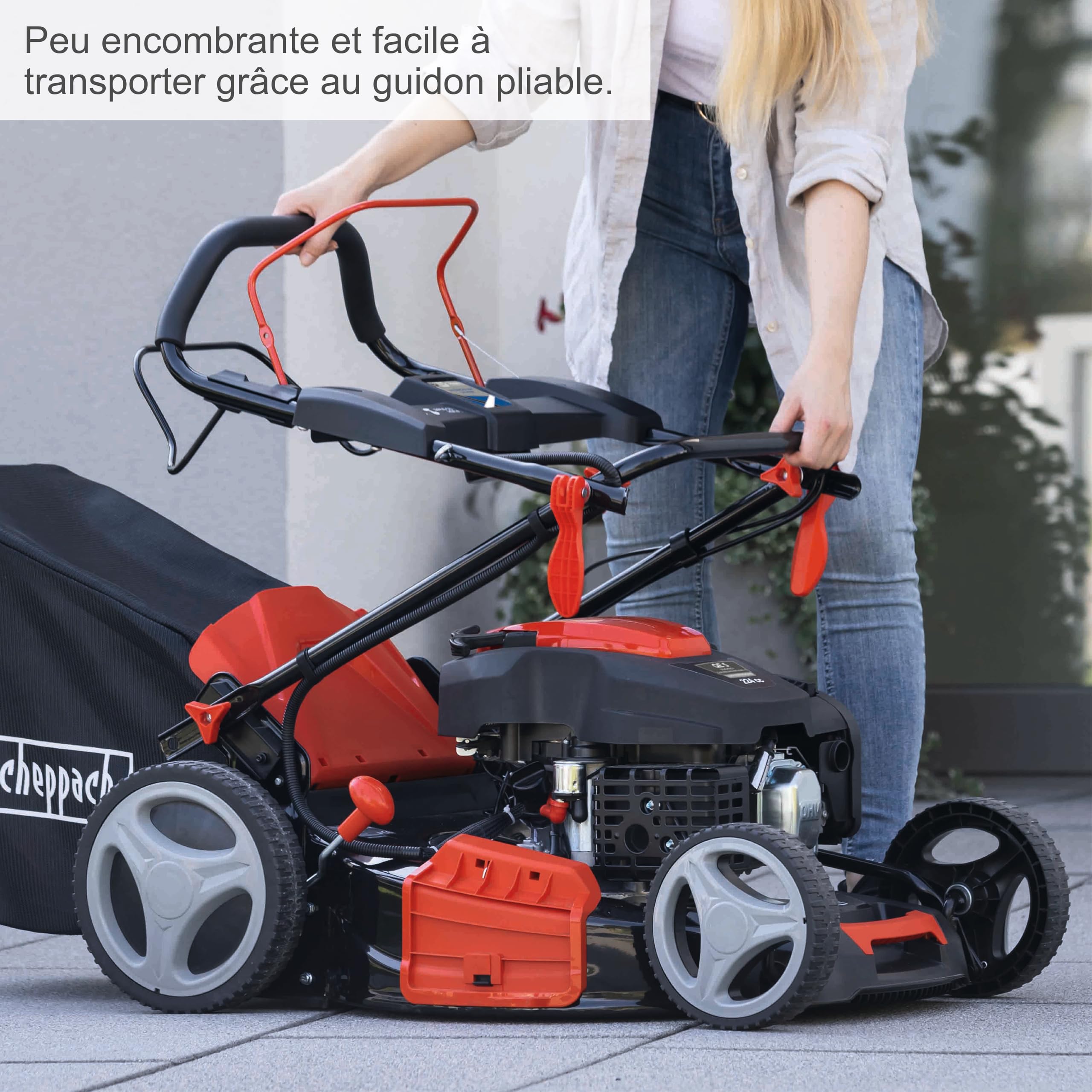 Scheppach KG Series MS225-53E tondeuse 53 cm solo, démarrage hybride