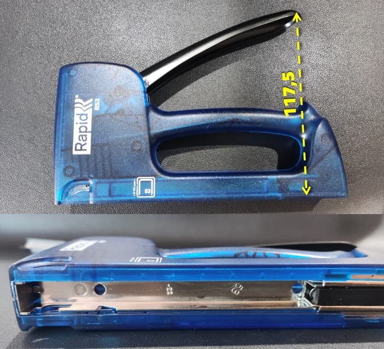 Rapid’os 16 Agrafage R53 agrafeuse manuelle bleue pour agrafes 4–10 mm