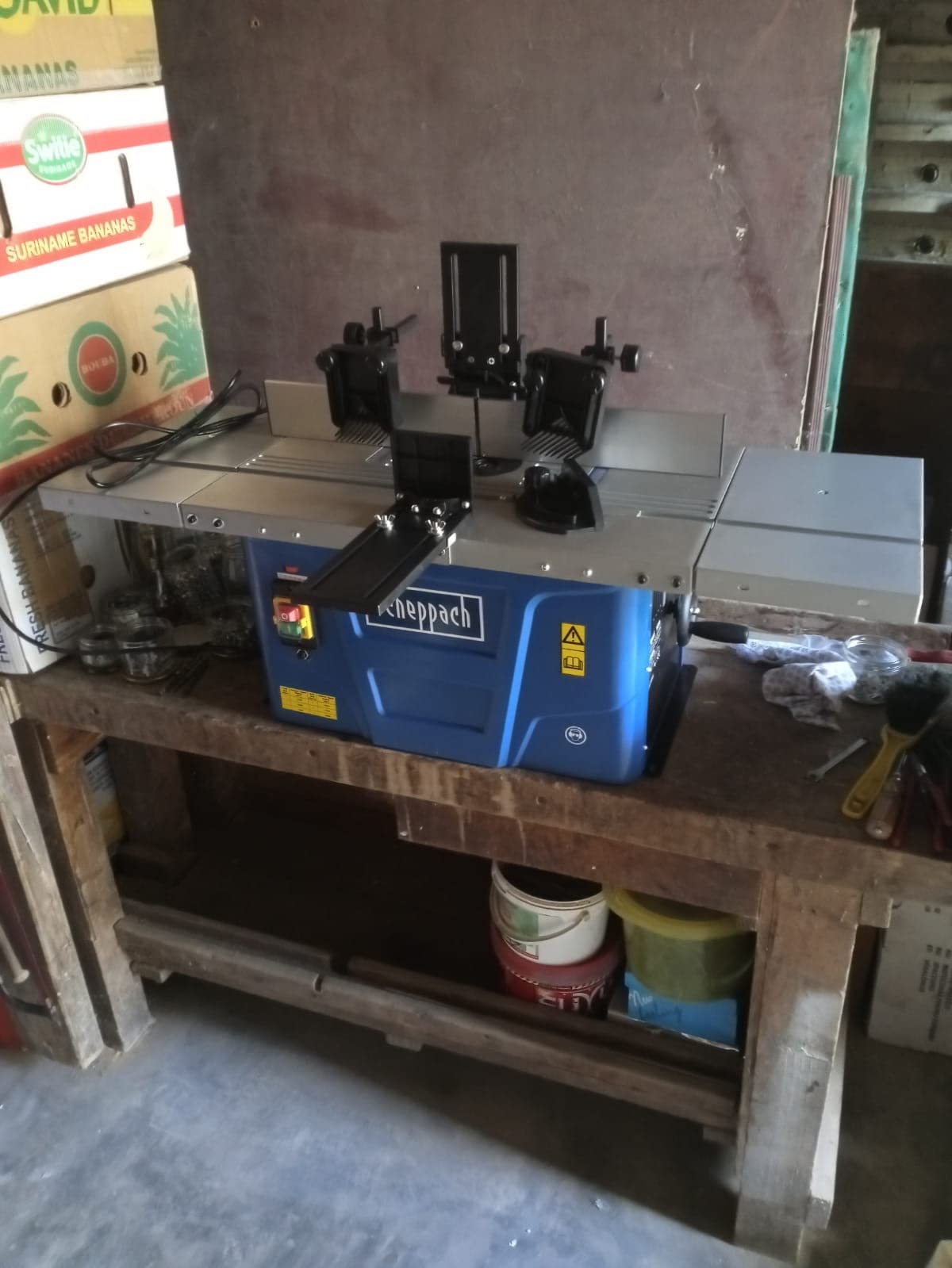 Scheppach HF Series HF50 fraiseuse à bois 1 500 W vitesse variable