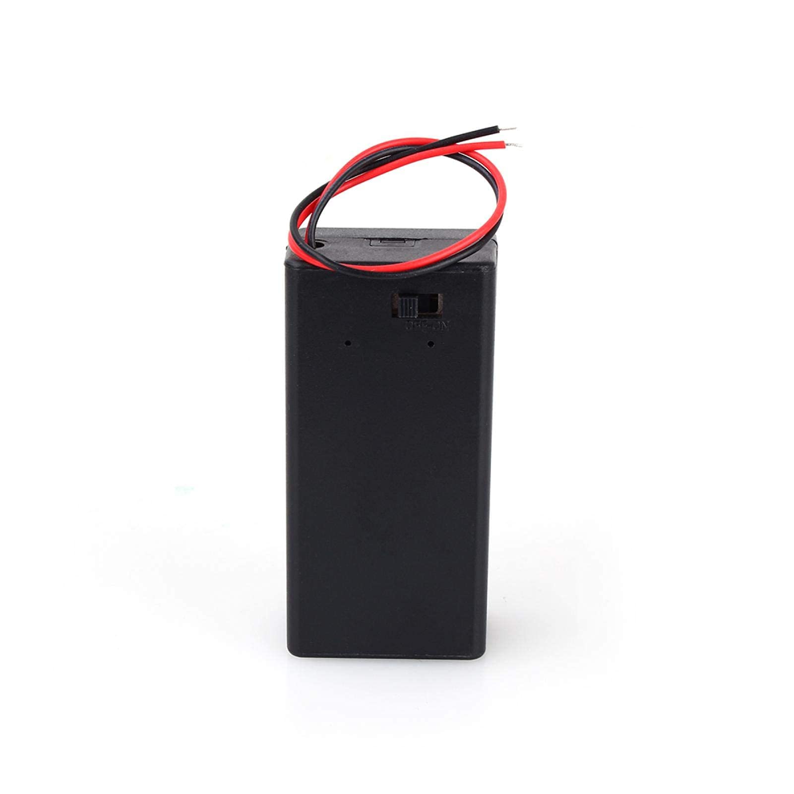 Omabeta Electrical Components & Wiring boîtier pour pile 9 V avec interrupteur, 2 pièces
