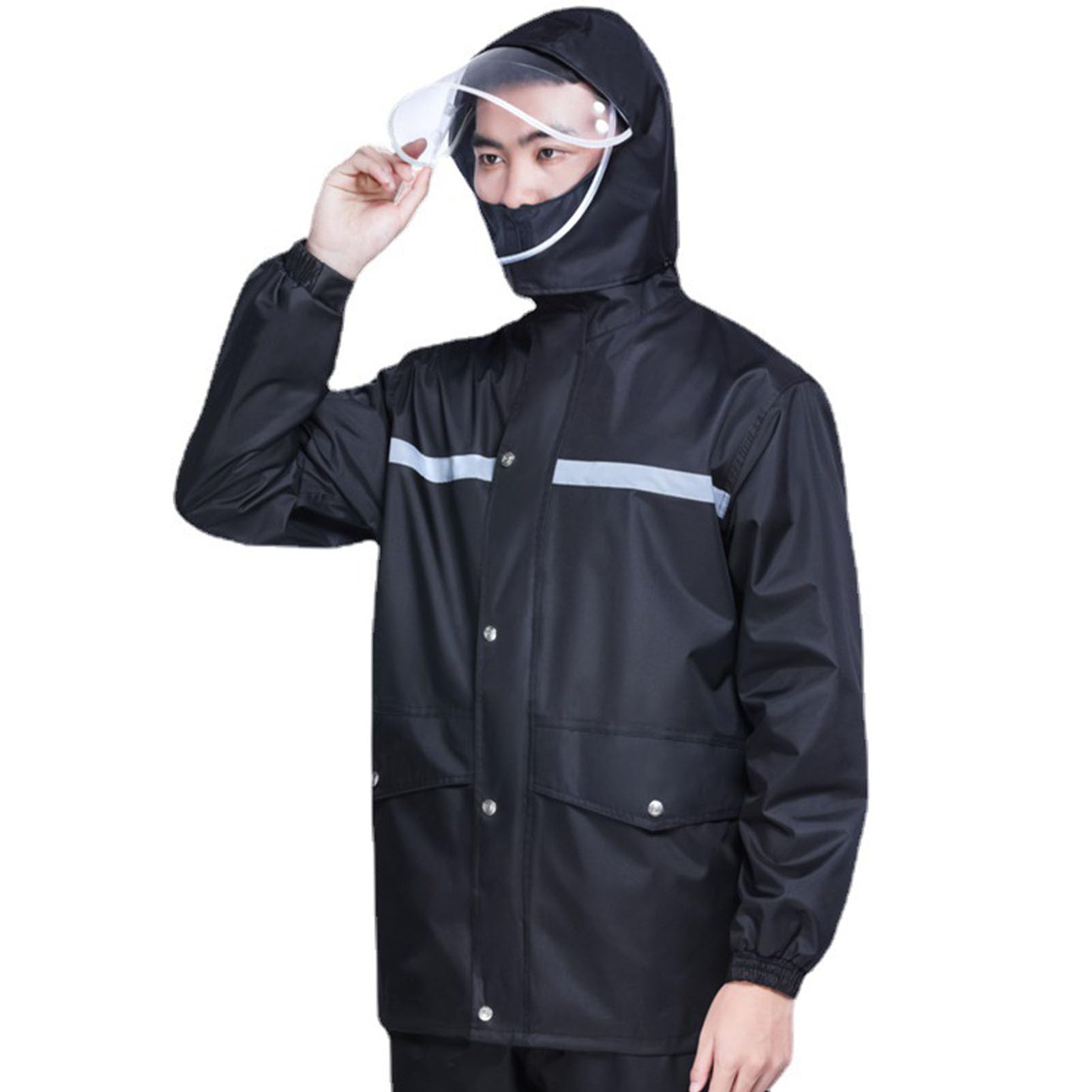 Omabeta Fashion Accessories & Umbrellas combinaison de pluie PVC réfléchissante XL