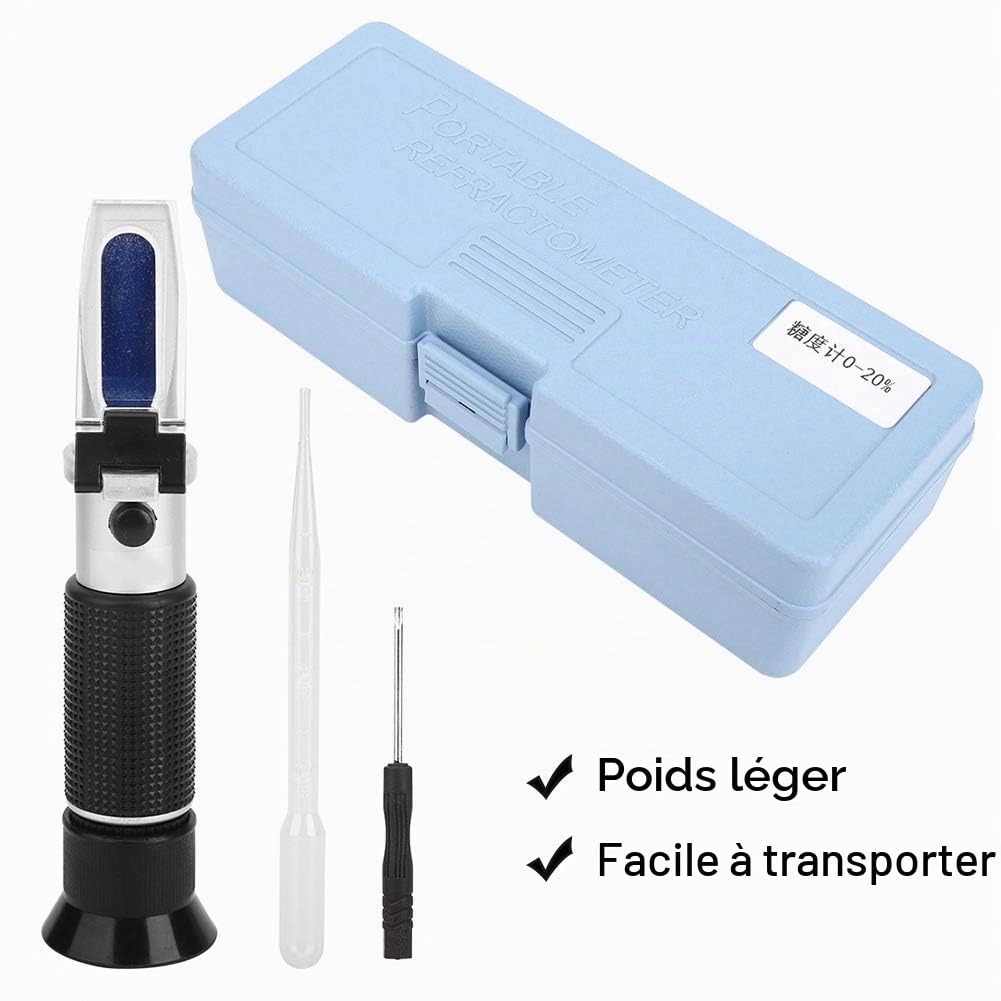 Omabeta Tools & Workshop Equipment réfractomètre Brix 0–20 % ATC