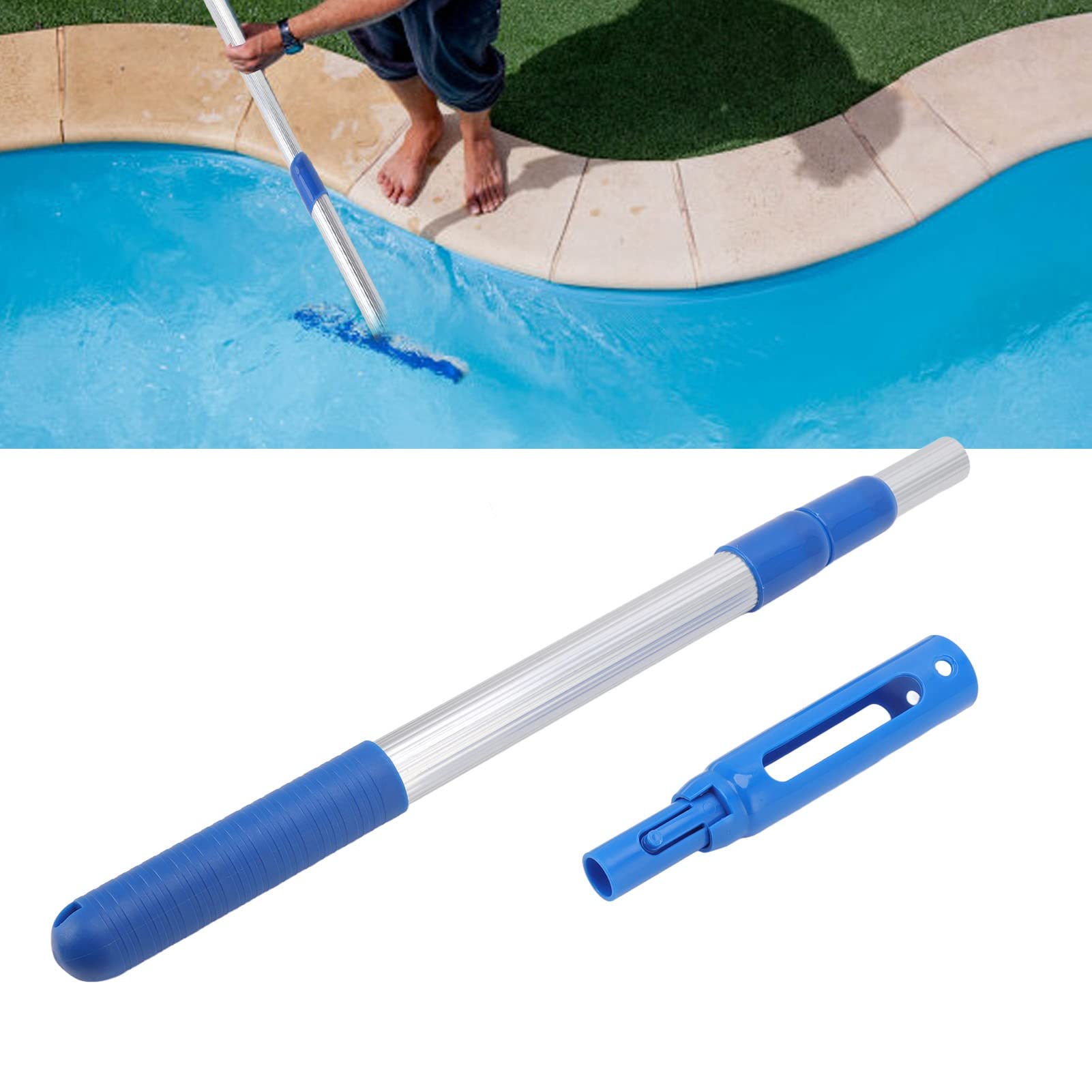 Omabeta Pumps & Irrigation Equipment perche télescopique de piscine 3 sections aluminium