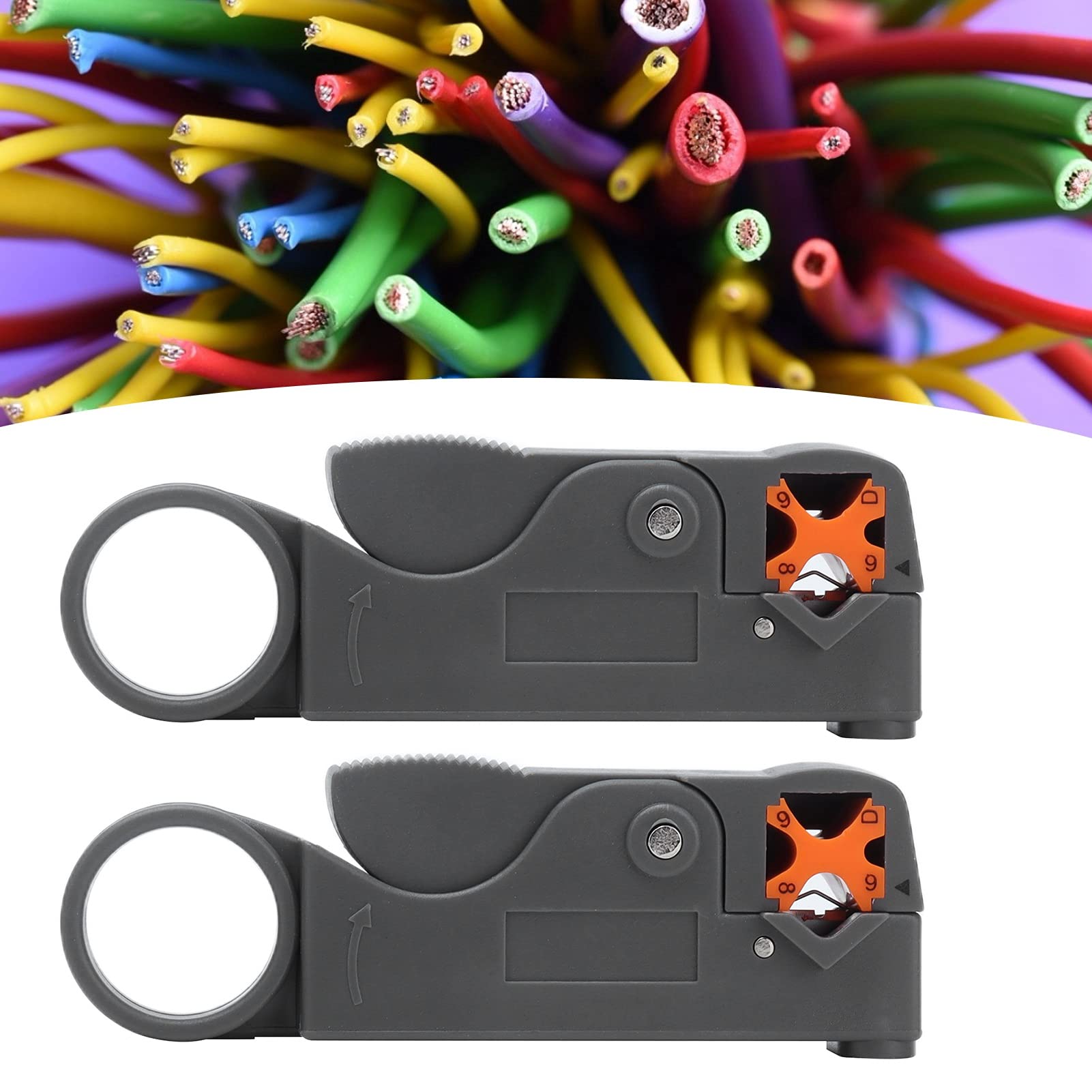 Omabeta Tools & Workshop Equipment dénudeur de câble coaxial double lame 8 mm