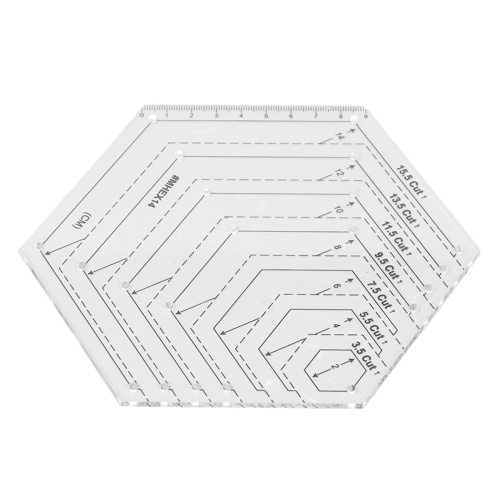 Omabeta Toys & Games Modèle de Coupe Tournére règle acrylique transparente