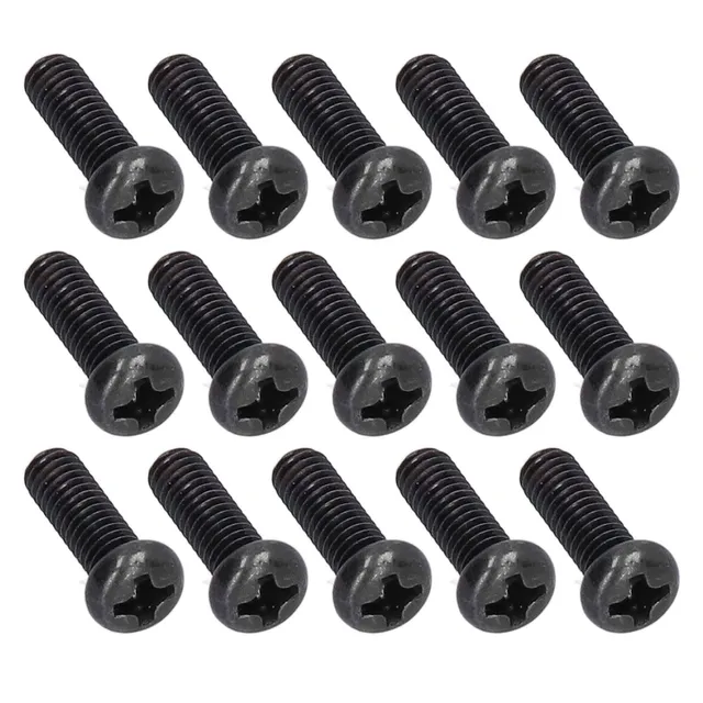 Omabeta Fasteners, Screws & Springs vis DIN 7985 M4 x 12 mm, lot de 50, zinguées noires