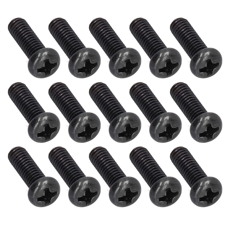 Omabeta Fasteners, Screws & Springs vis DIN 7985 M4 x 12 mm, lot de 50, zinguées noires