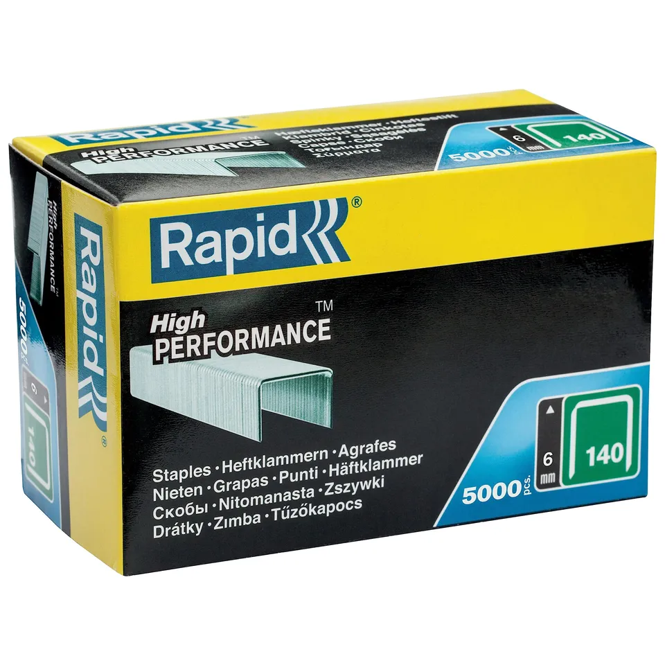 Rapid Agrafage 11905711 agrafes n°140 6 mm galvanisées, boîte de 5 000