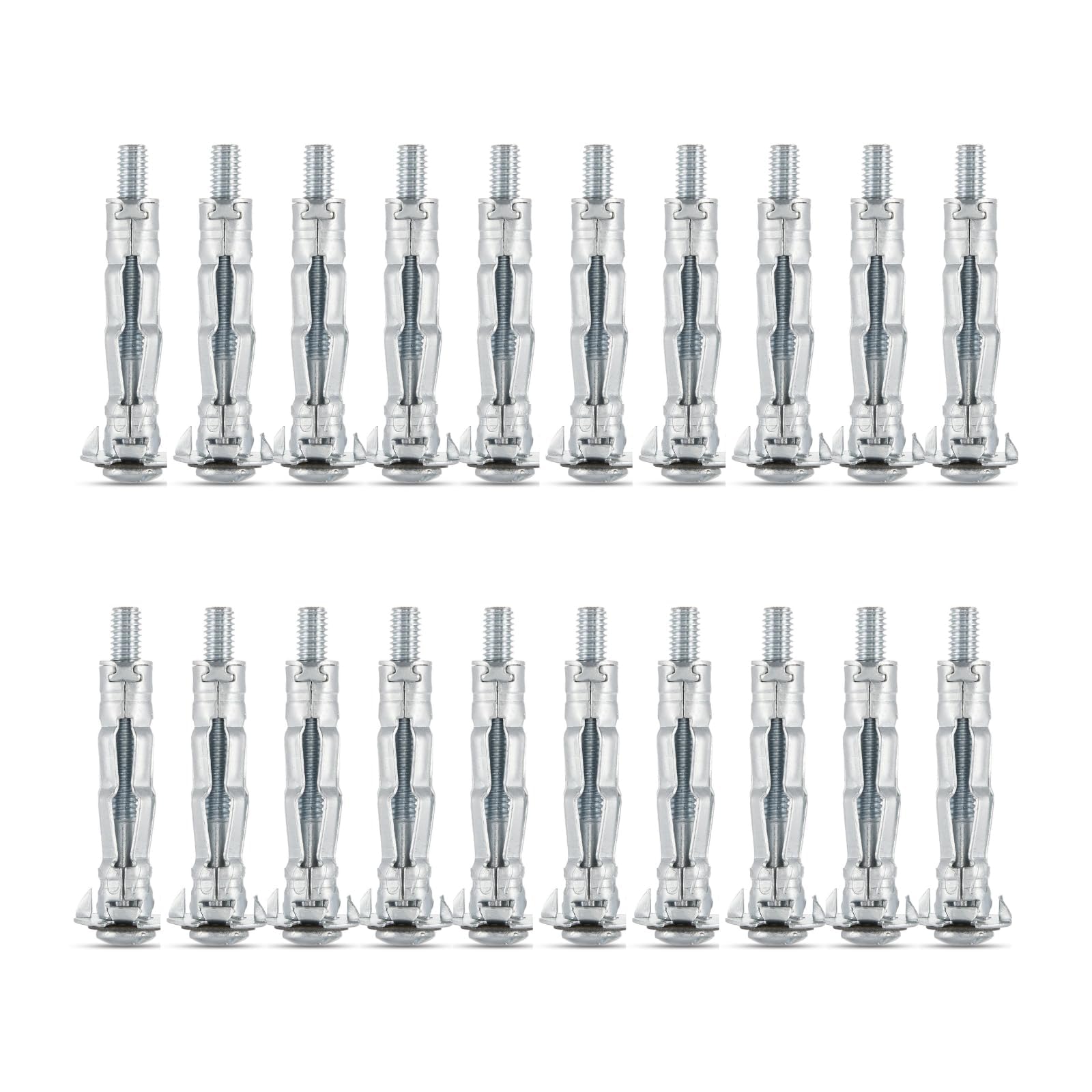 AKKTOL Molly Bolts & Hollow Wall Anchors M4 x 32 mm cheville métallique 30 pièces galvanisée