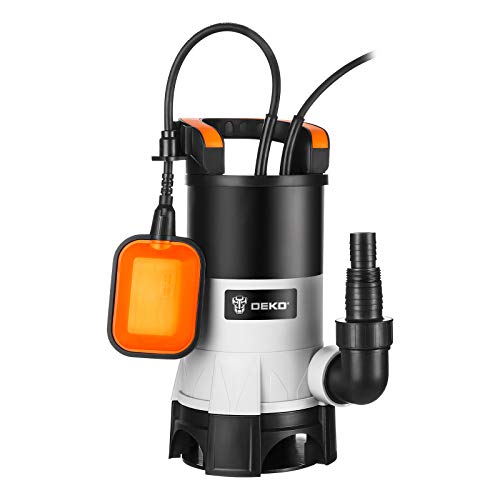 DEKOPRO SUMP PUMP pompe submersible 400 W 8000 l/h eau claire et sale