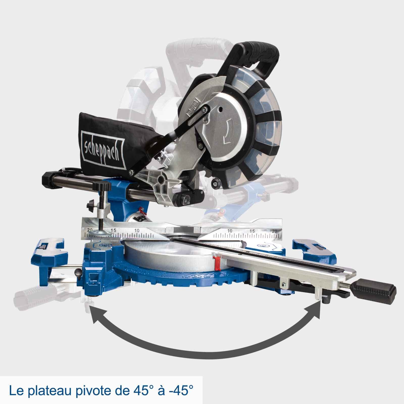 Scheppach HM Series HM254SPX scie à onglets radiale 2200 W lame 254 mm