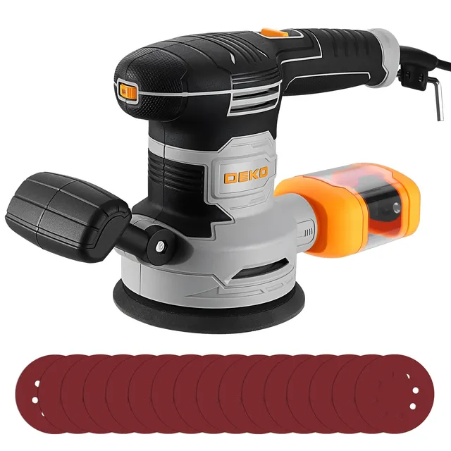DEKOPRO POWER TOOLS ponceuse excentrique 450 W 125 mm avec variateur