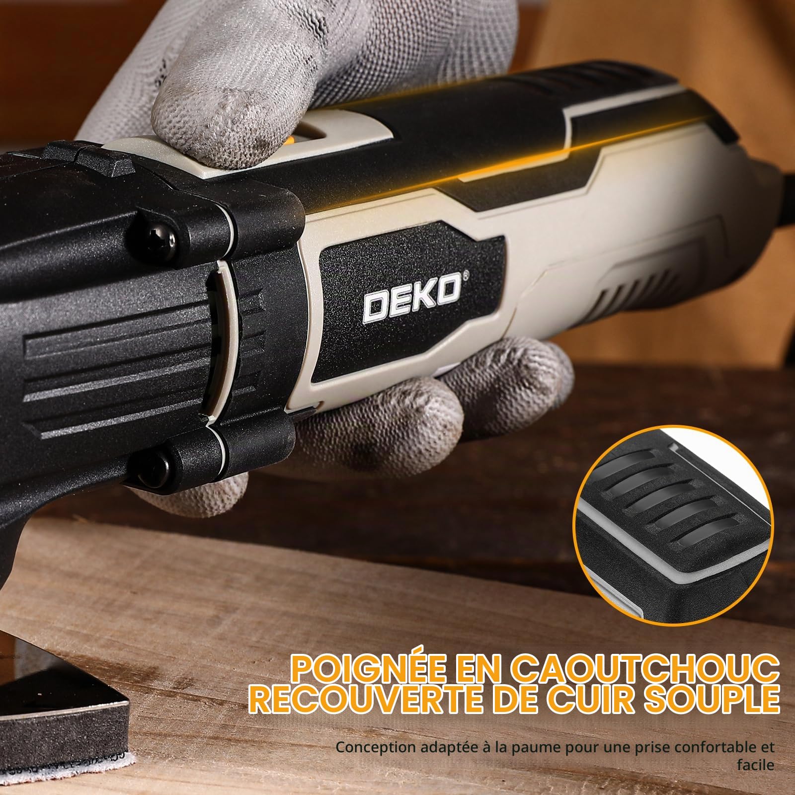 DEKOPRO POWER TOOLS outil multifonction oscillant 300 W filaire