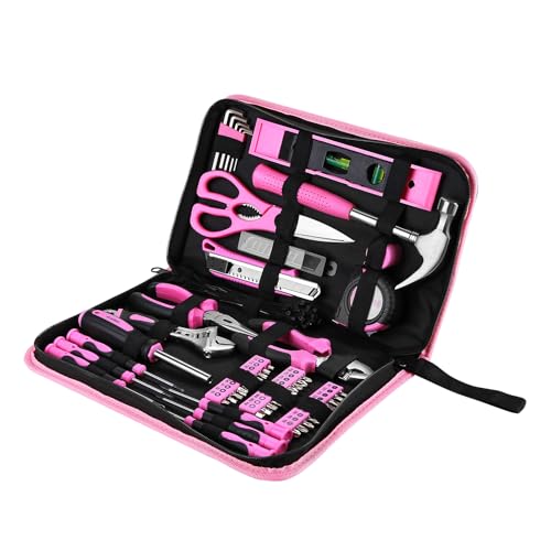 DEKOPRO TOOL KIT kit d’outils 110 pièces rose en chrome vanadium