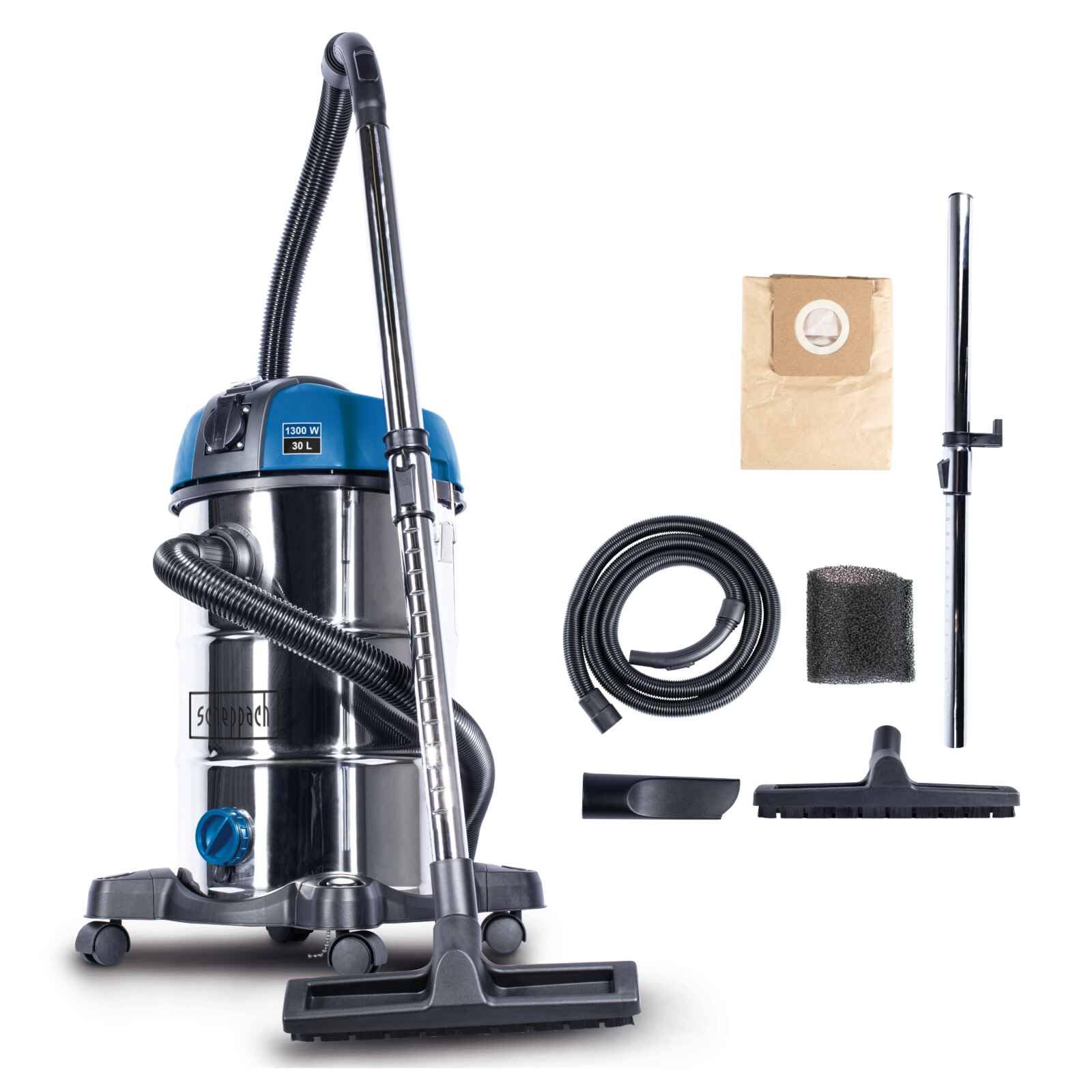 Scheppach ST Series NTS30Premium aspirateur eau et poussière 30 L inox