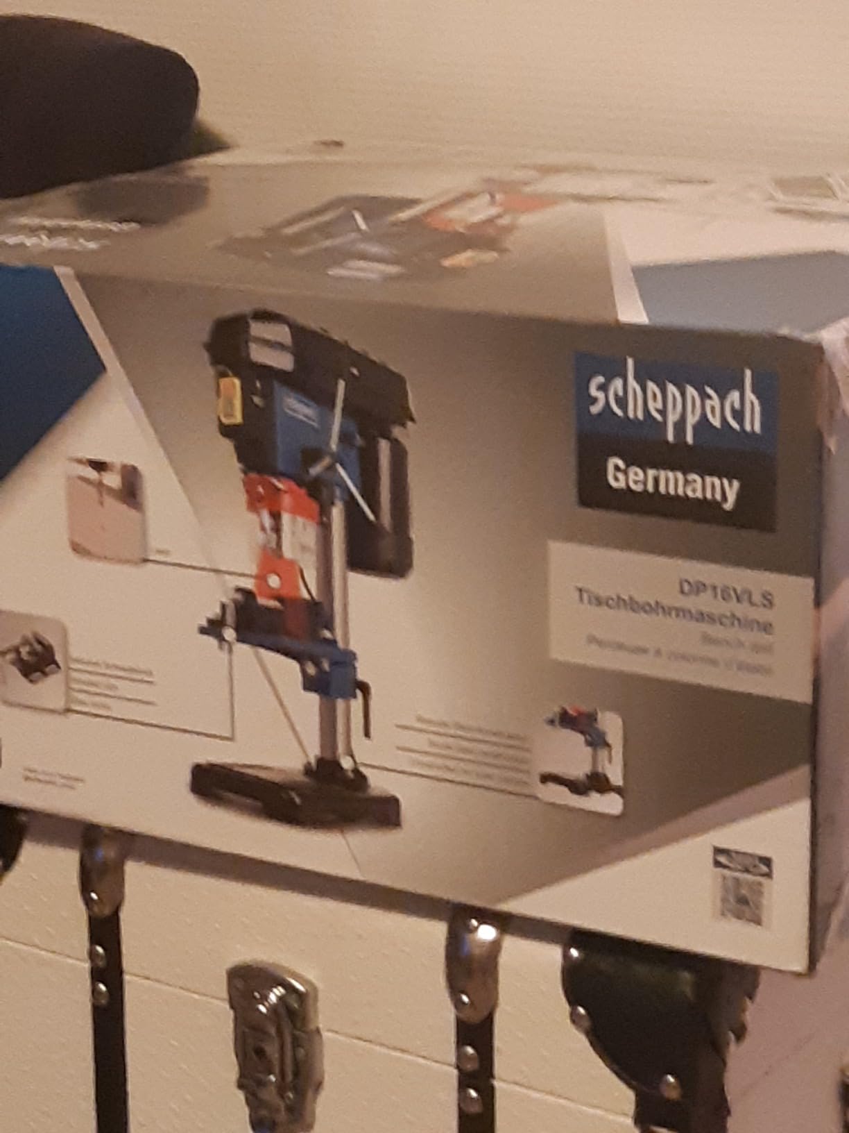 Scheppach ST Series DP16VLS perceuse à colonne 500 W avec laser et étau
