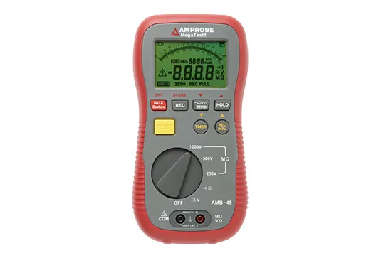 Amprobe Power Quality, Ground Resistance & Insulation Testers AMB-45 testeur d’isolement
