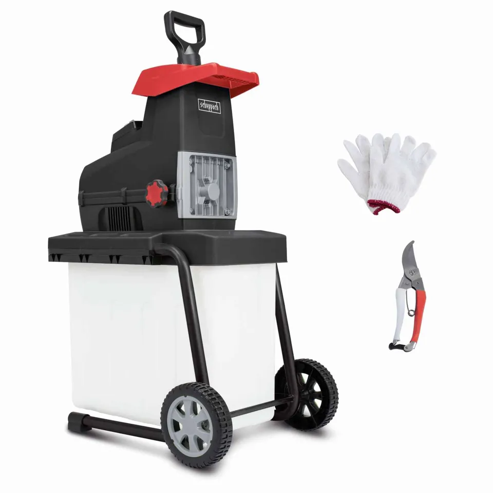 Scheppach TKG Series GS60 broyeur de jardin électrique 2800 W, bac 60 L